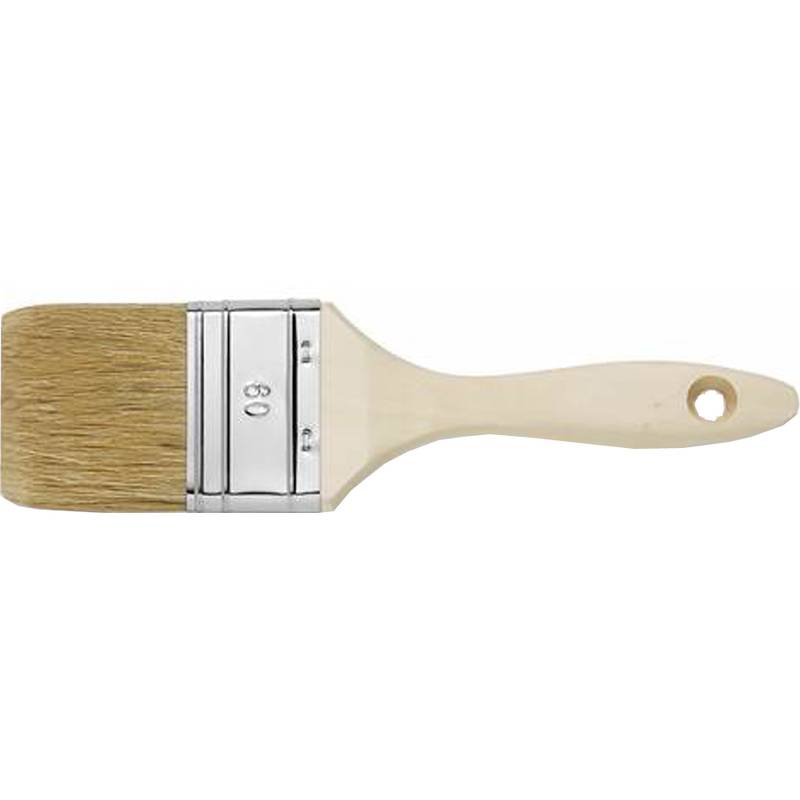 WESTEX Flachpinsel helle Naturborste 9. Stärke, 25 mm