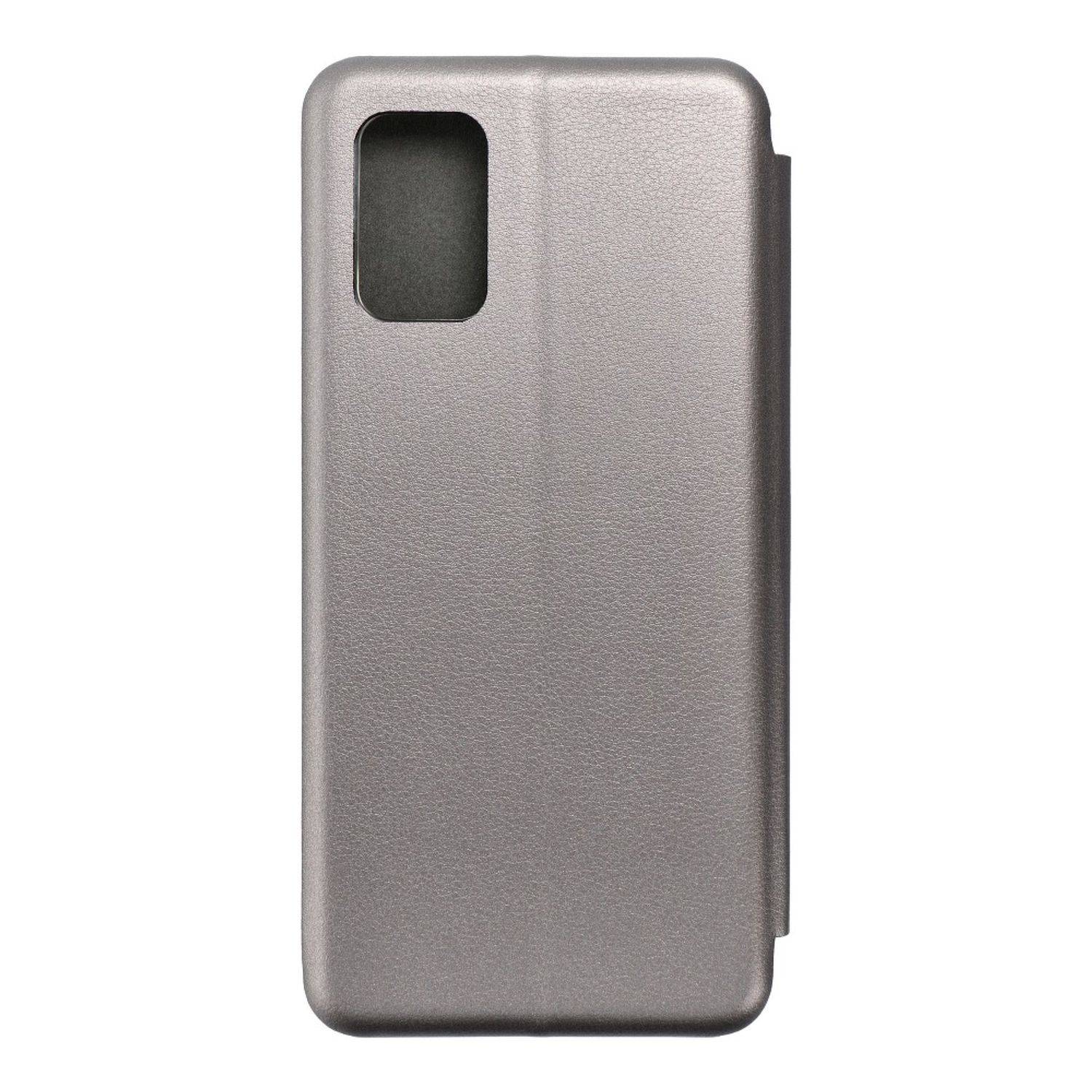 Hülle kompatibel mit Samsung Galaxy A02s Kunstleder Handyhülle - Handy Case Grau