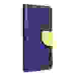 Hülle kompatibel mit Samsung Galaxy A02s Kunstleder Handyhülle - Handy Case Blau