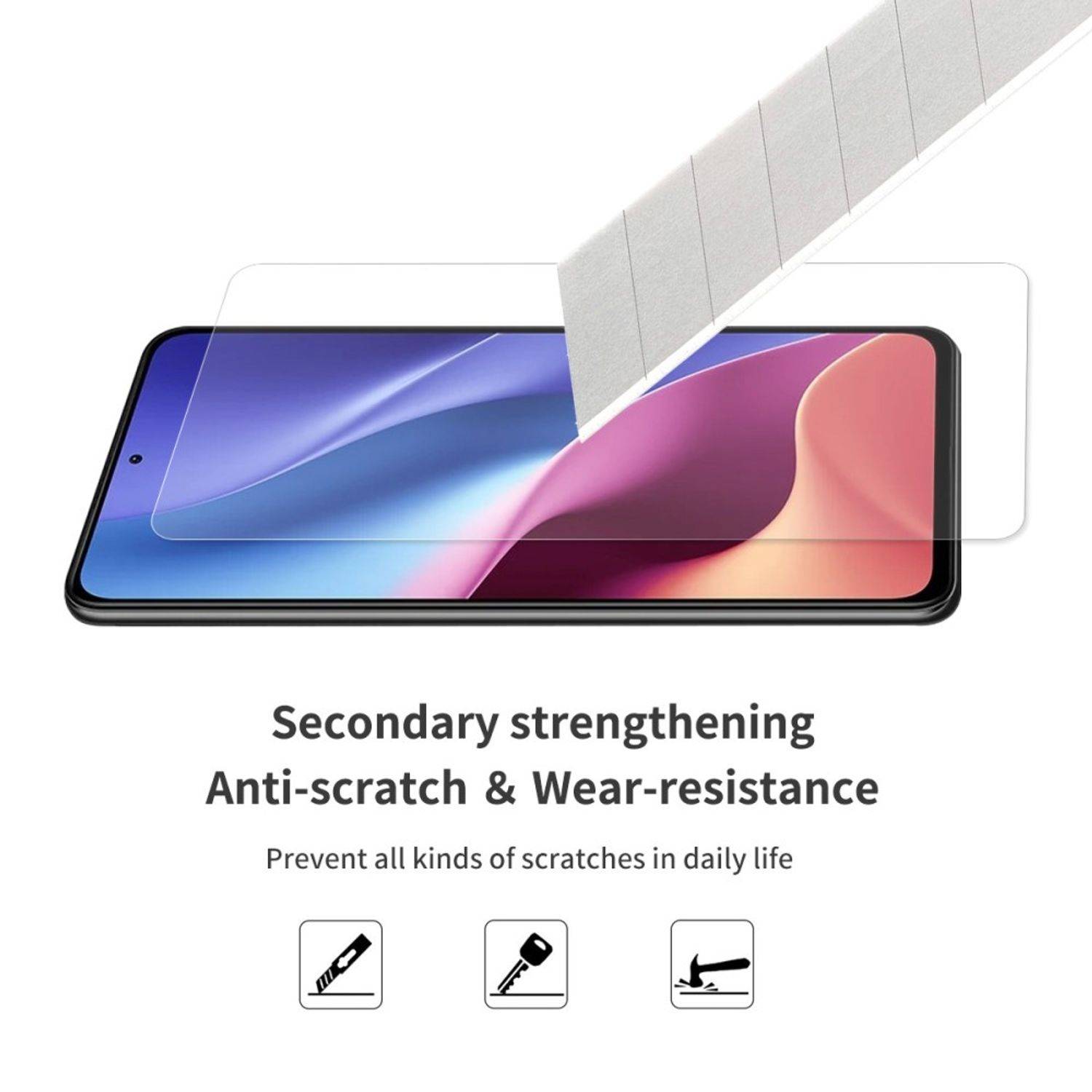 Xiaomi Mi 11i / Poco F3 Schutzglas Schutzglas Transparent