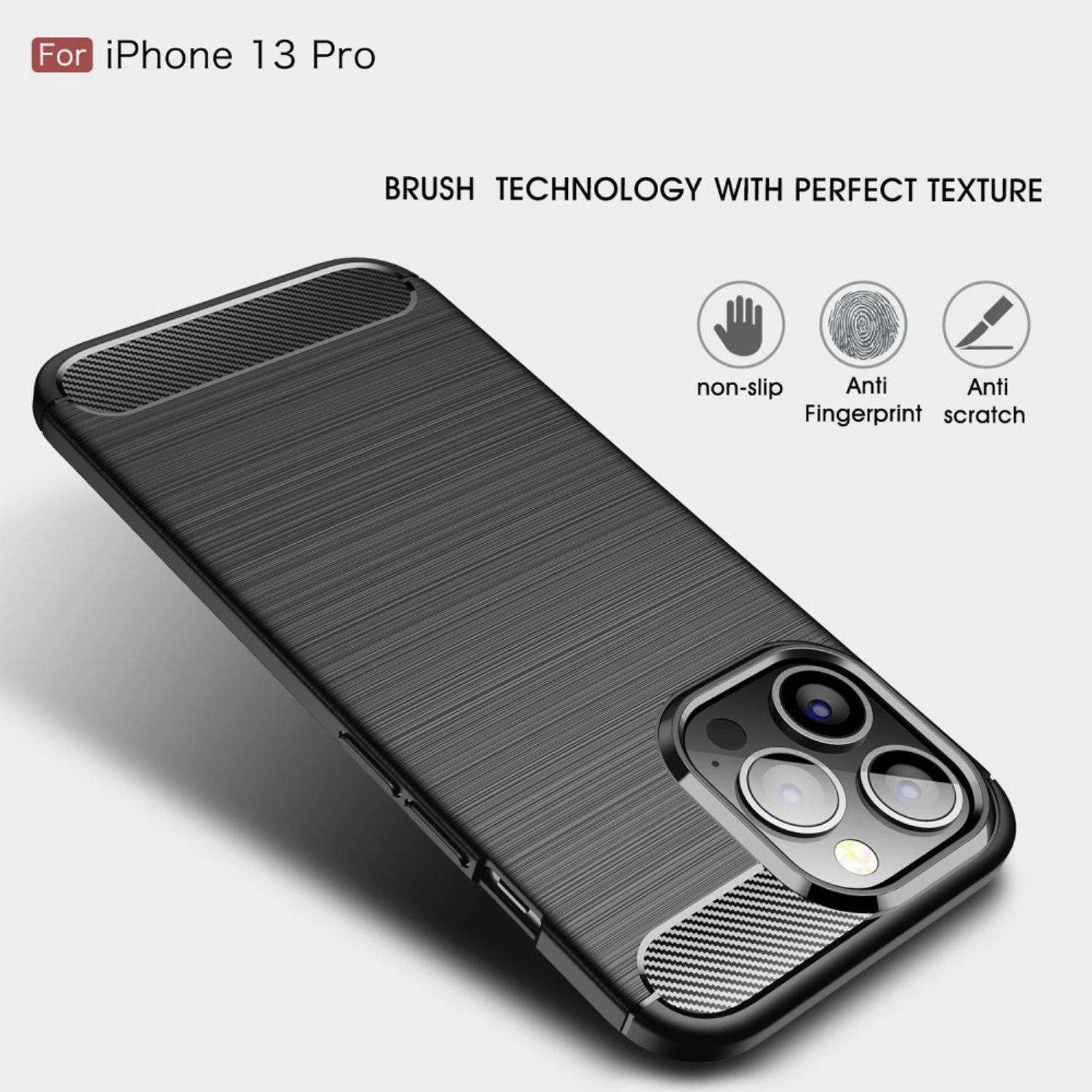 Apple iPhone 13 Pro Handyhülle Backcover Grau