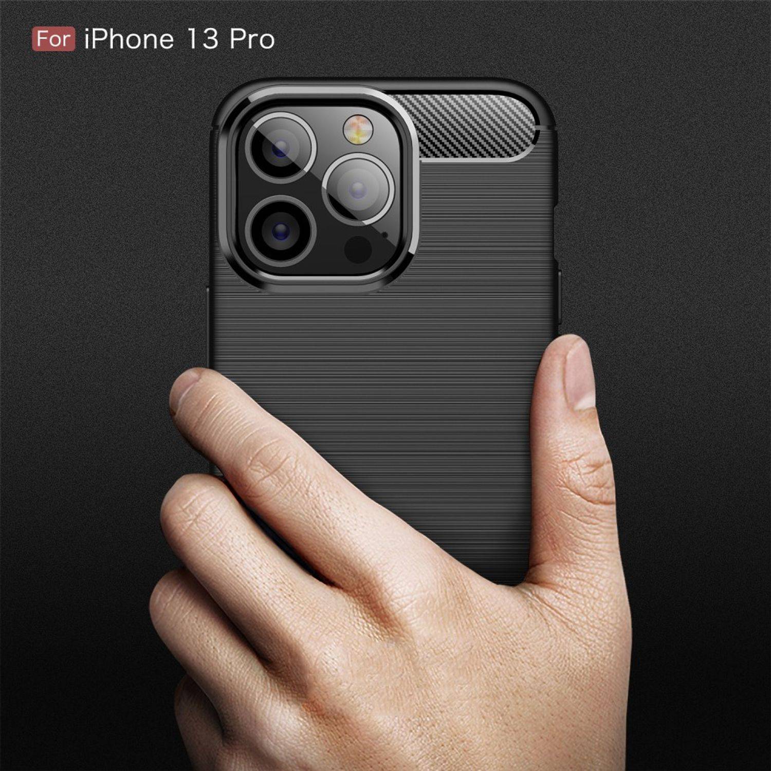 Apple iPhone 13 Pro Handyhülle Backcover Grau