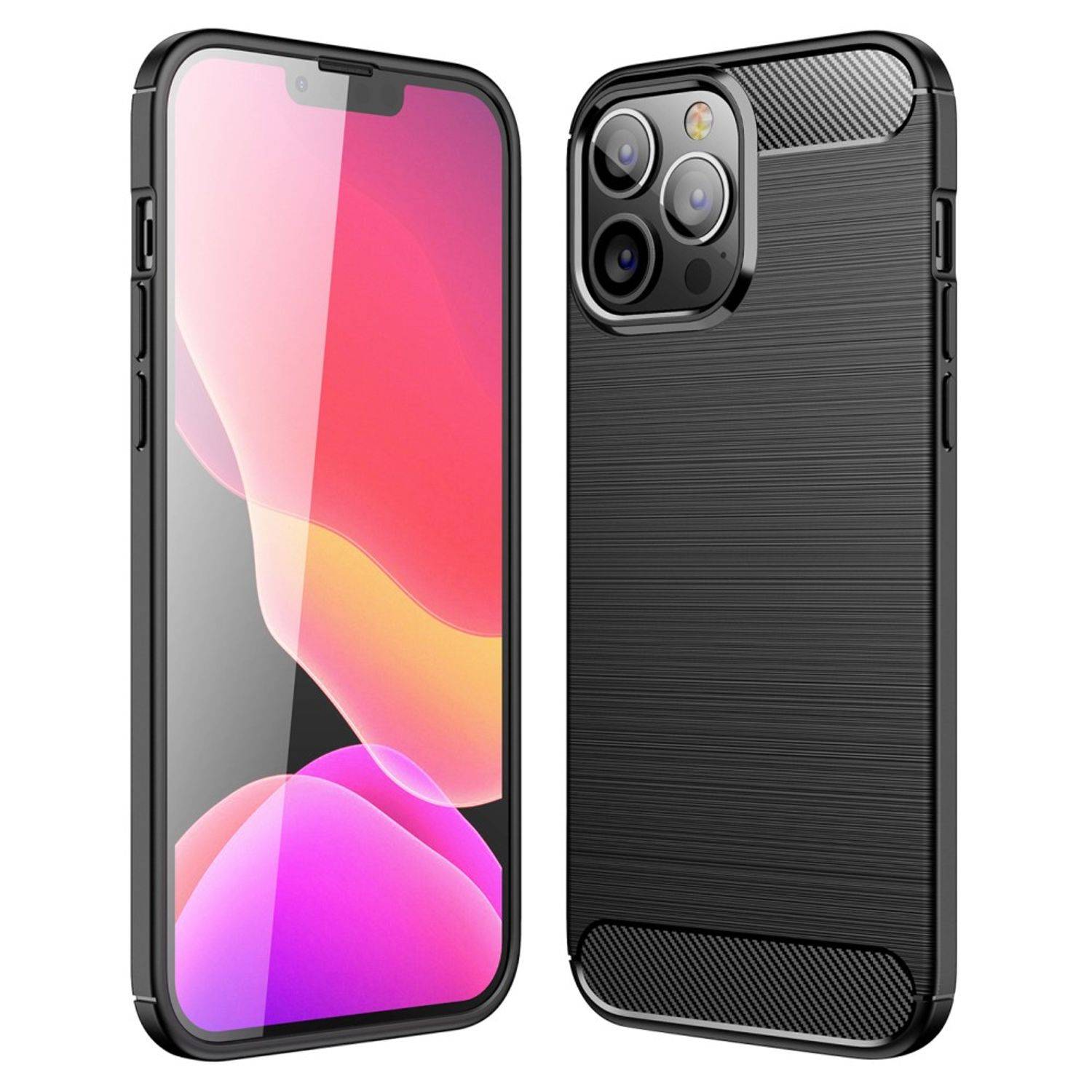 Apple iPhone 13 Pro Max Handyhülle Backcover Schwarz