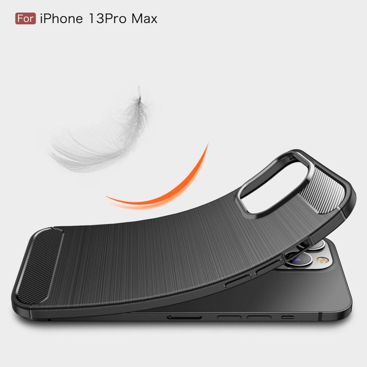 Apple iPhone 13 Pro Max Handyhülle Backcover Schwarz