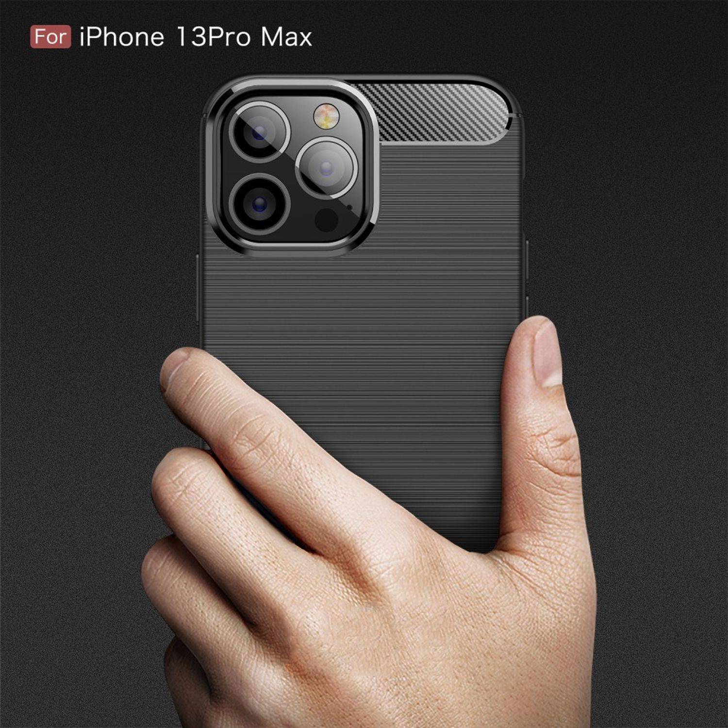 Apple iPhone 13 Pro Max Handyhülle Backcover Schwarz