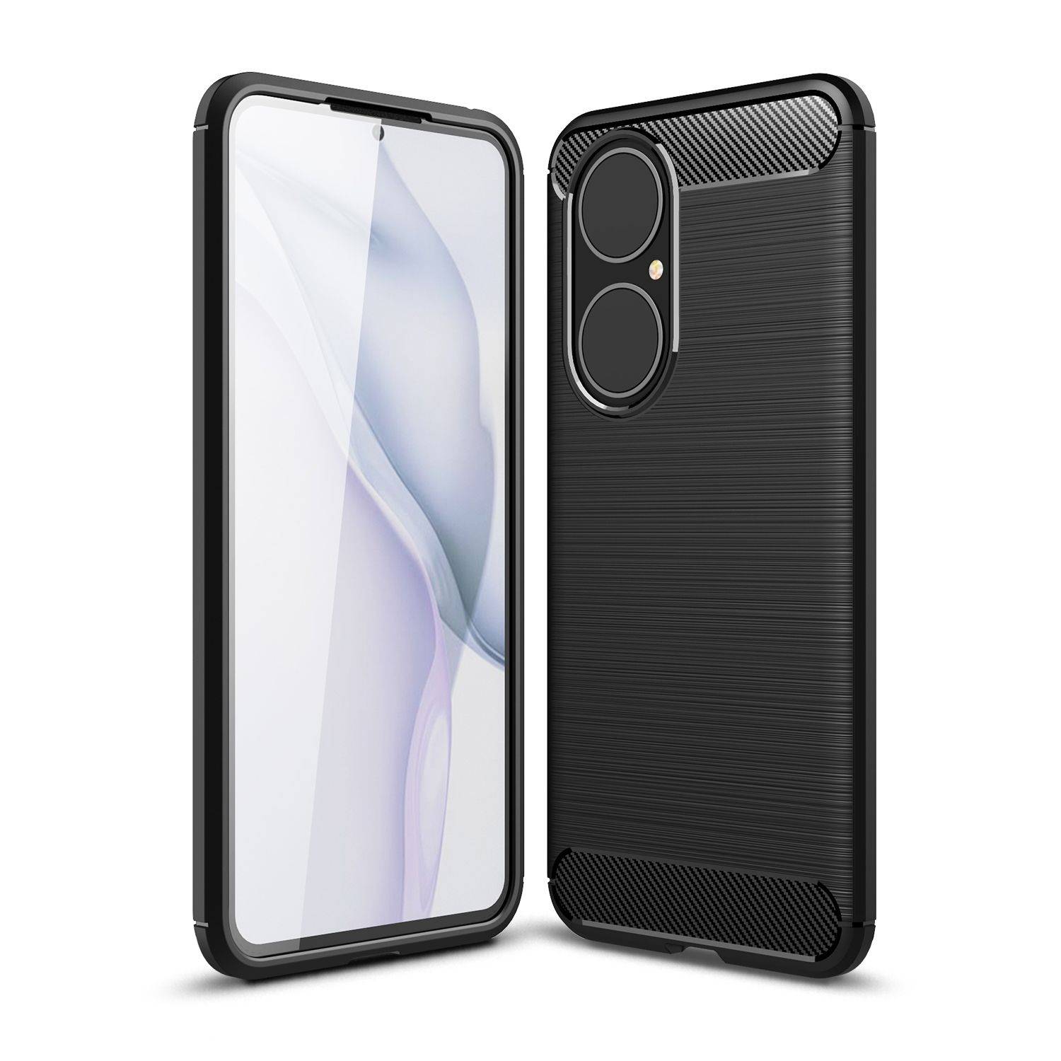 Huawei P50 Handyhülle Backcover Schwarz
