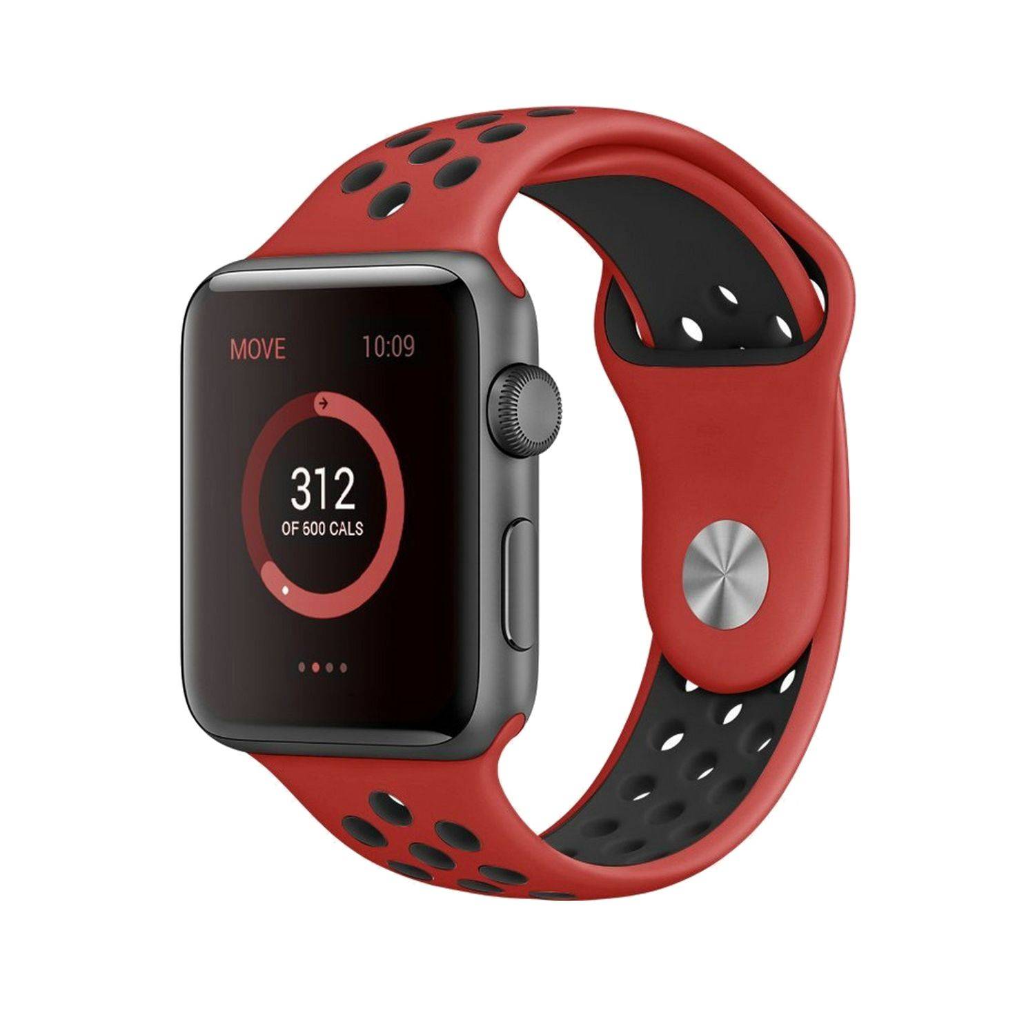 Apple Watch Series 1 / 2 / 3 / 4 / 5 / 102 40-38 mm Ersatz Sportarmband Rot