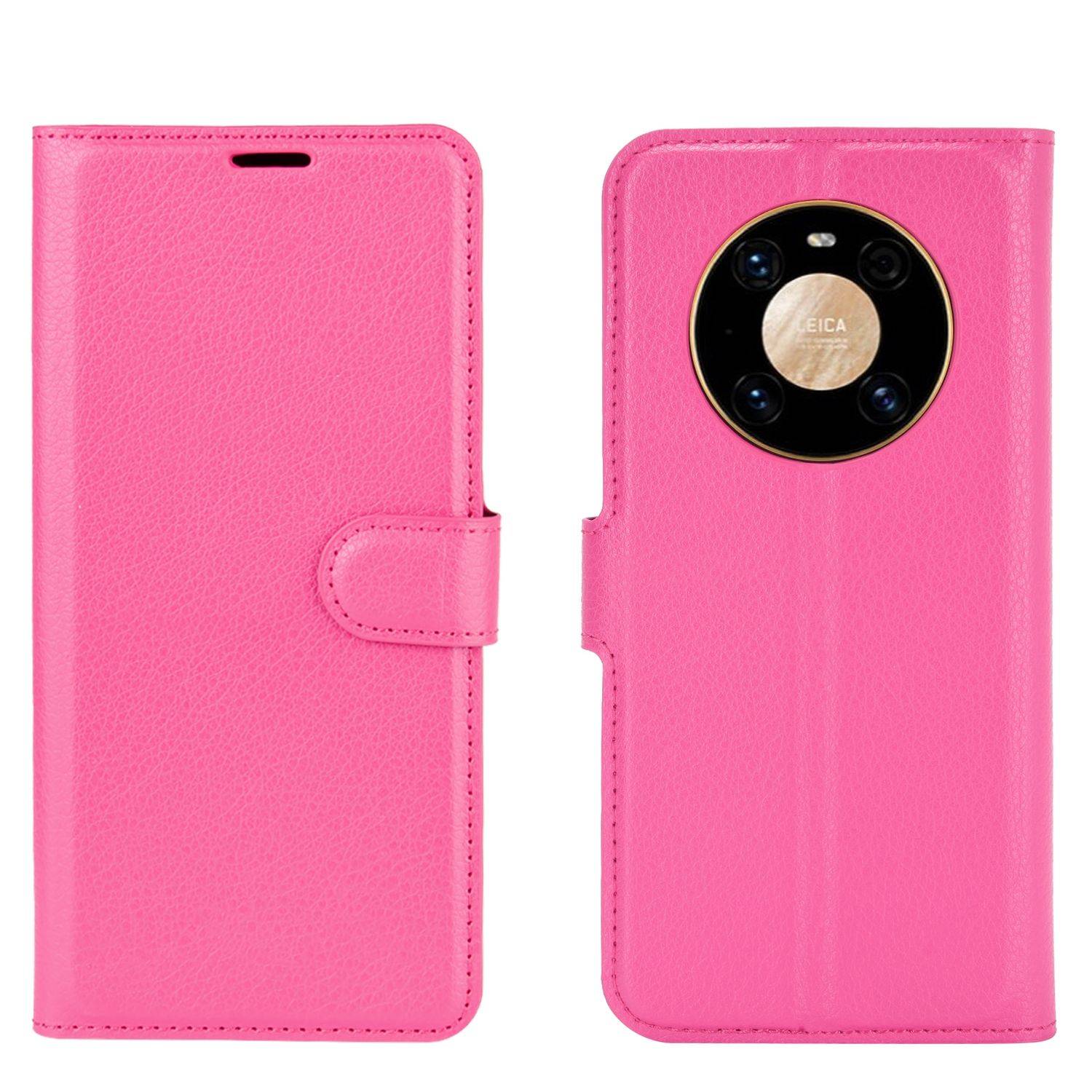 Huawei Mate 40 Pro Handyhülle Bookcover Rosa