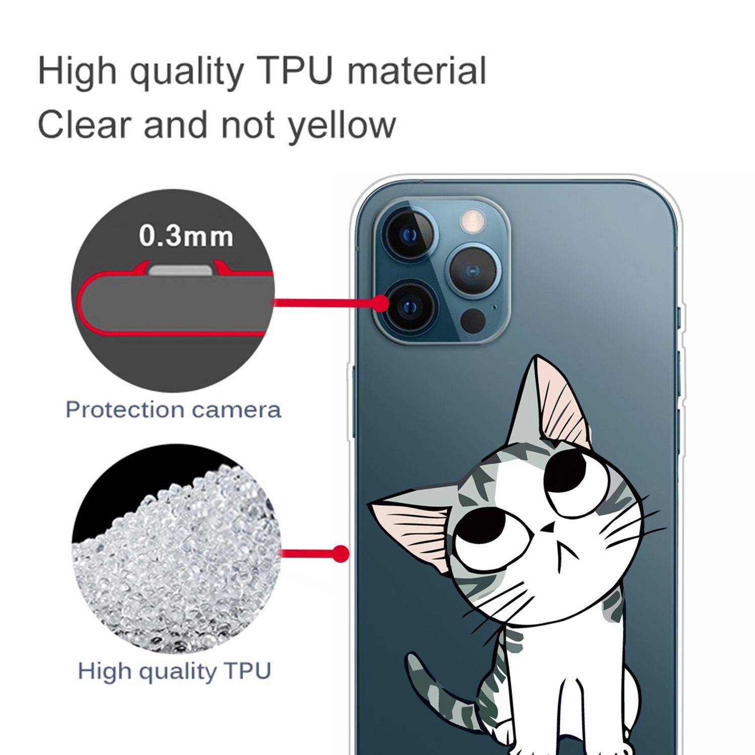 Apple iPhone 13 Pro Max Handyhülle Backcover Transparent
