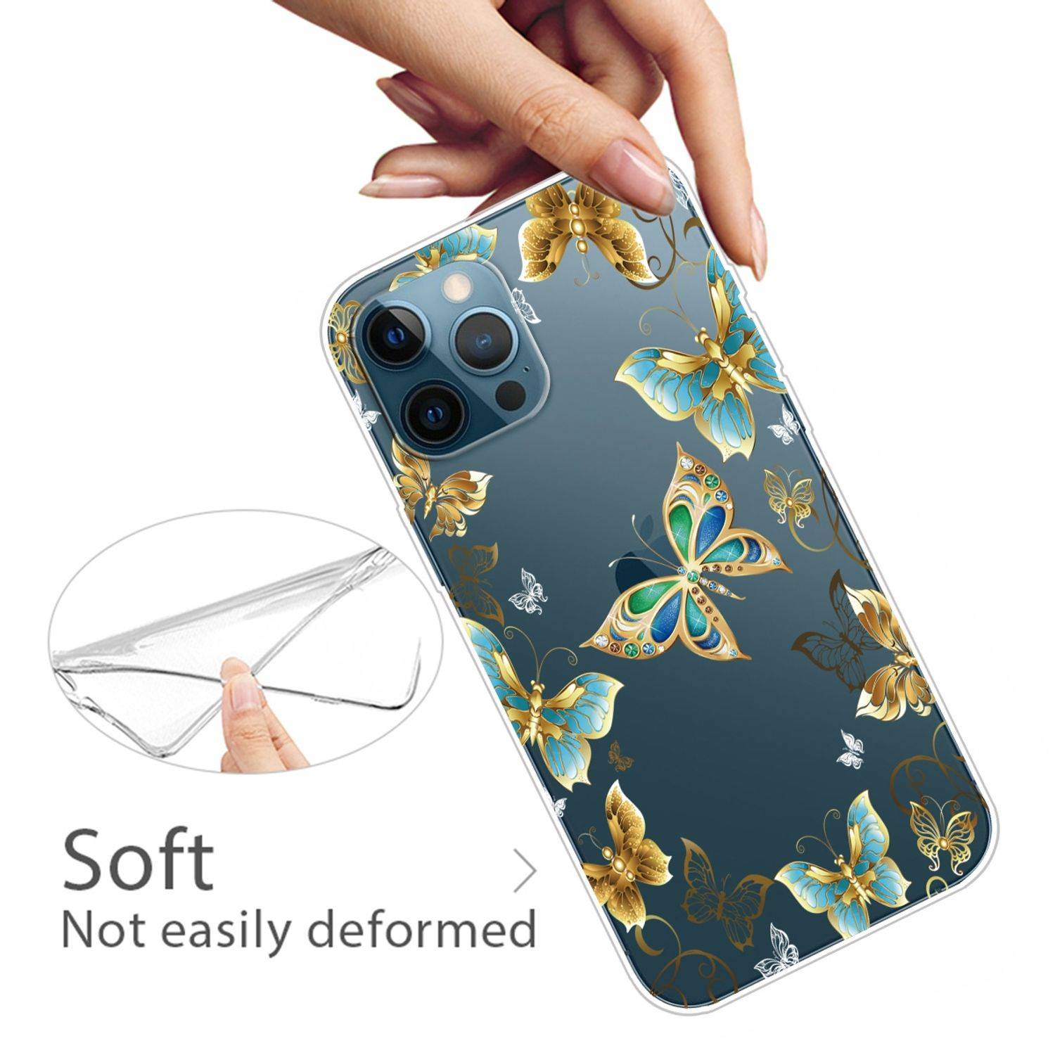 Apple iPhone 13 Pro Handyhülle Backcover Transparent