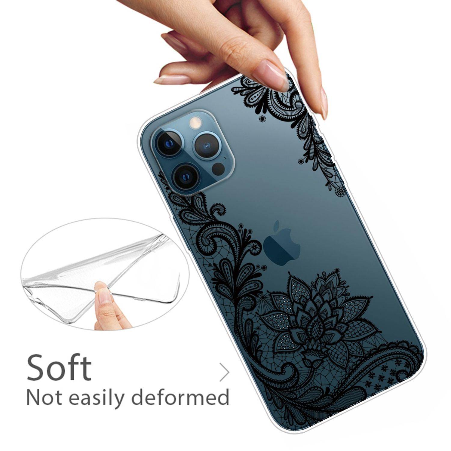Apple iPhone 13 Pro Max Handyhülle Backcover Transparent