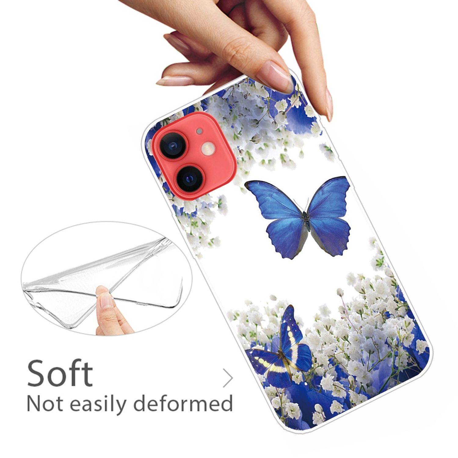 Hülle kompatibel mit Apple iPhone 13 Kunststoff Soft Handyhülle - Handy Case Transparent