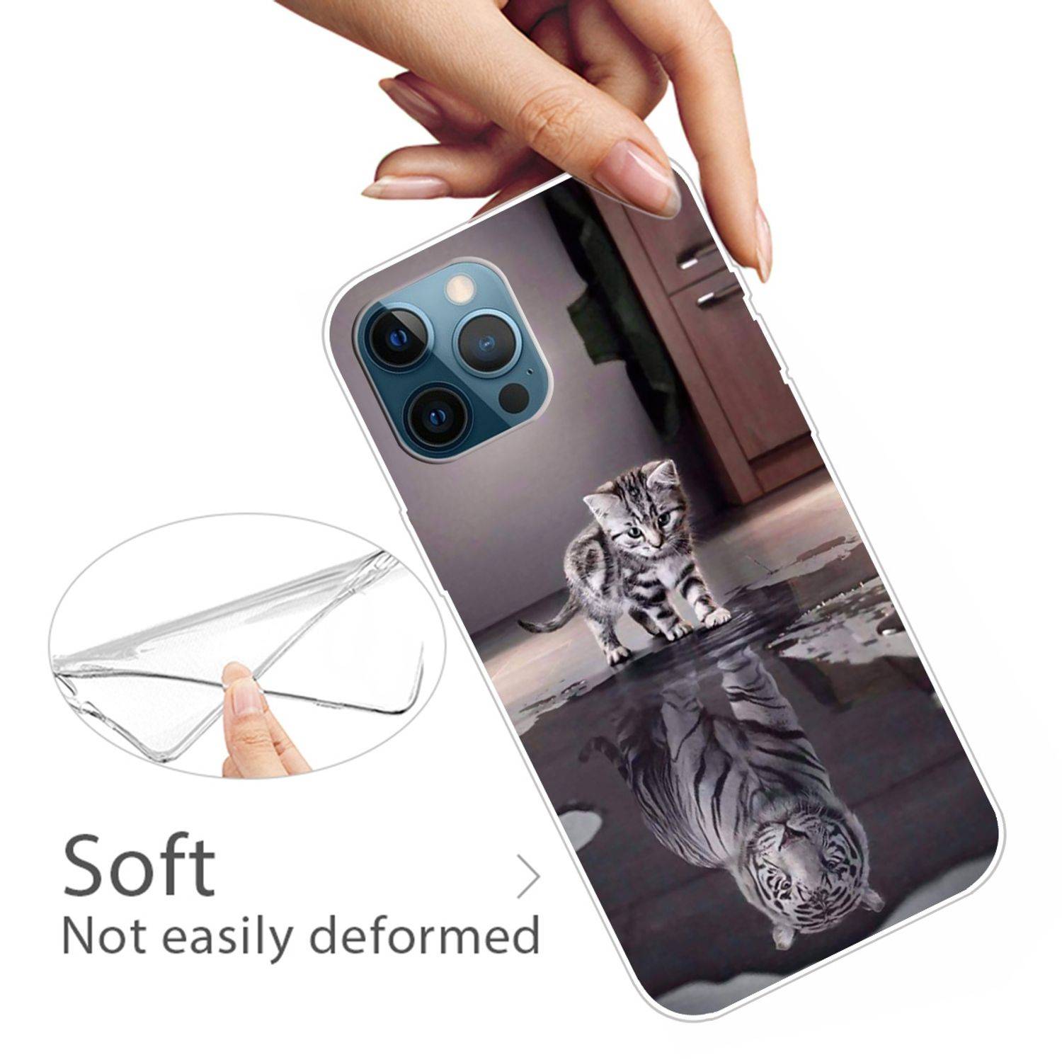 Apple iPhone 13 Pro Handyhülle Backcover Transparent