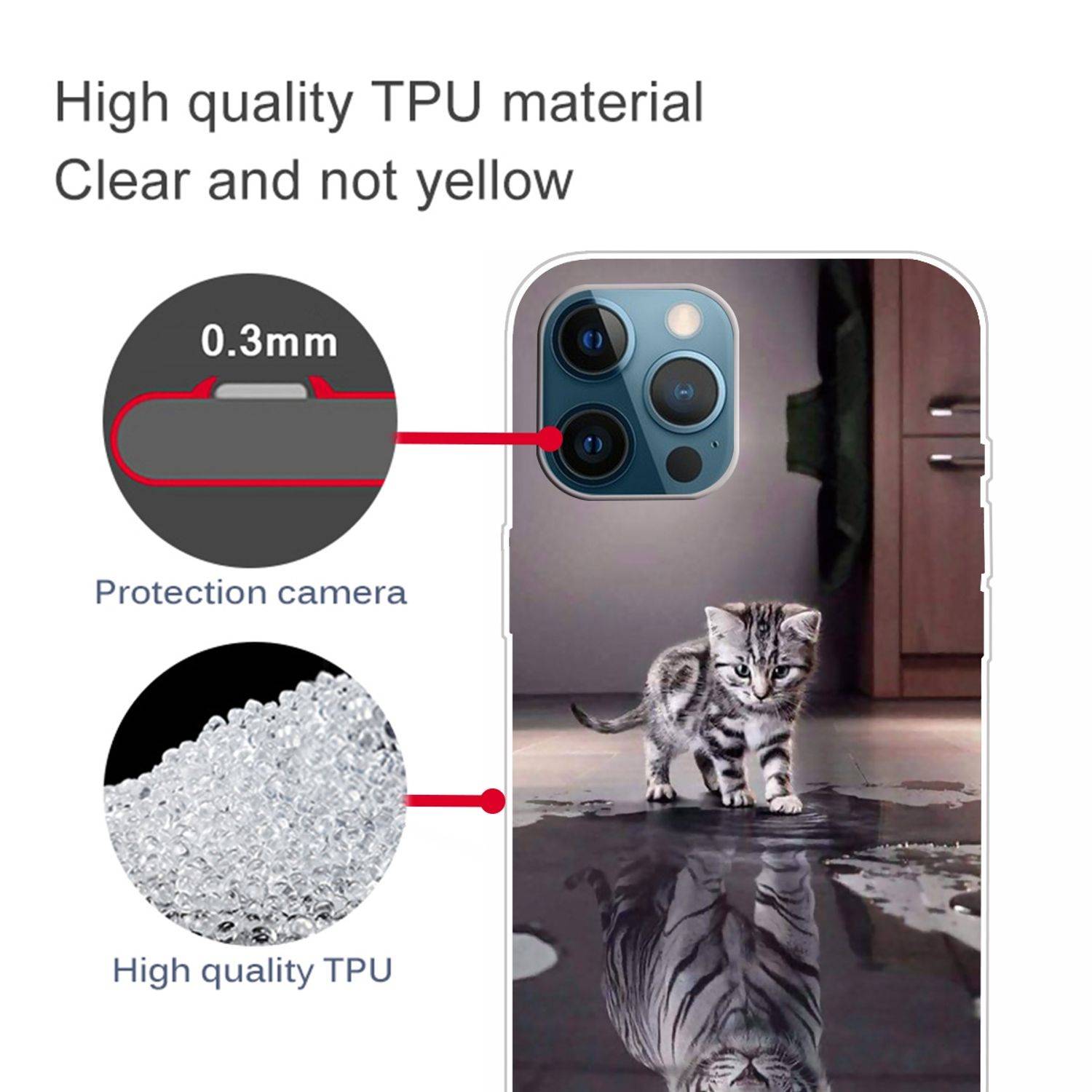 Apple iPhone 13 Pro Handyhülle Backcover Transparent