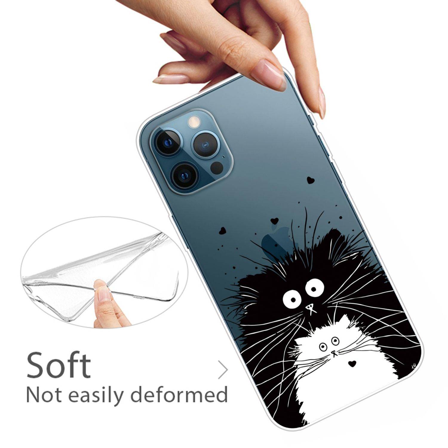 Apple iPhone 13 Pro Handyhülle Backcover Transparent