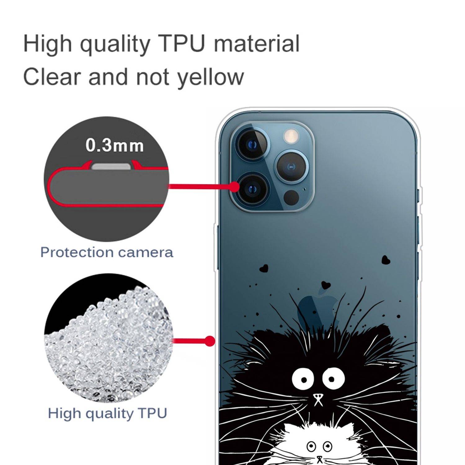 Apple iPhone 13 Pro Handyhülle Backcover Transparent
