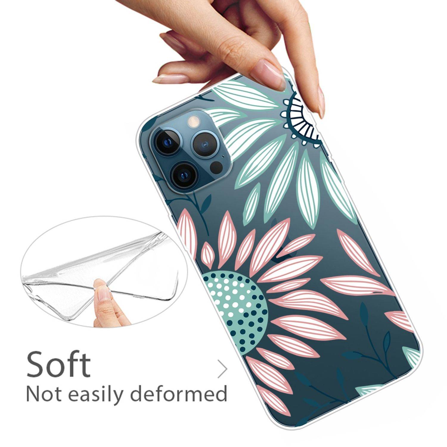 Apple iPhone 13 Pro Handyhülle Backcover Transparent