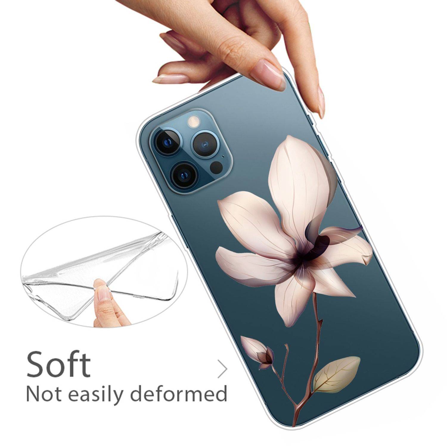 Apple iPhone 13 Pro Handyhülle Backcover Transparent