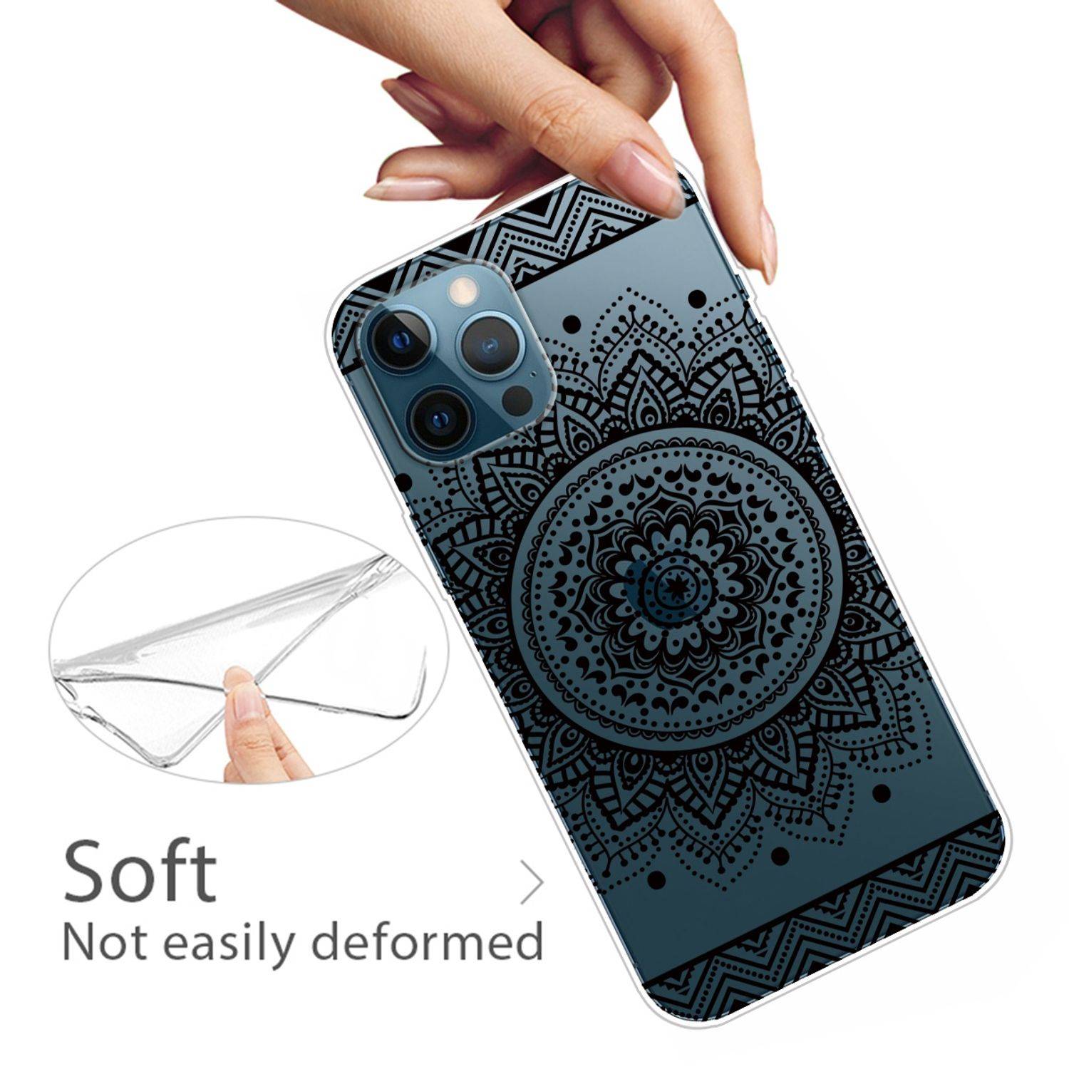 Apple iPhone 13 Pro Handyhülle Backcover Transparent
