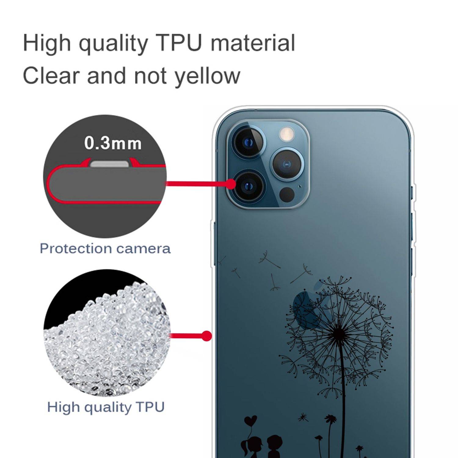 Apple iPhone 13 Pro Handyhülle Backcover Transparent