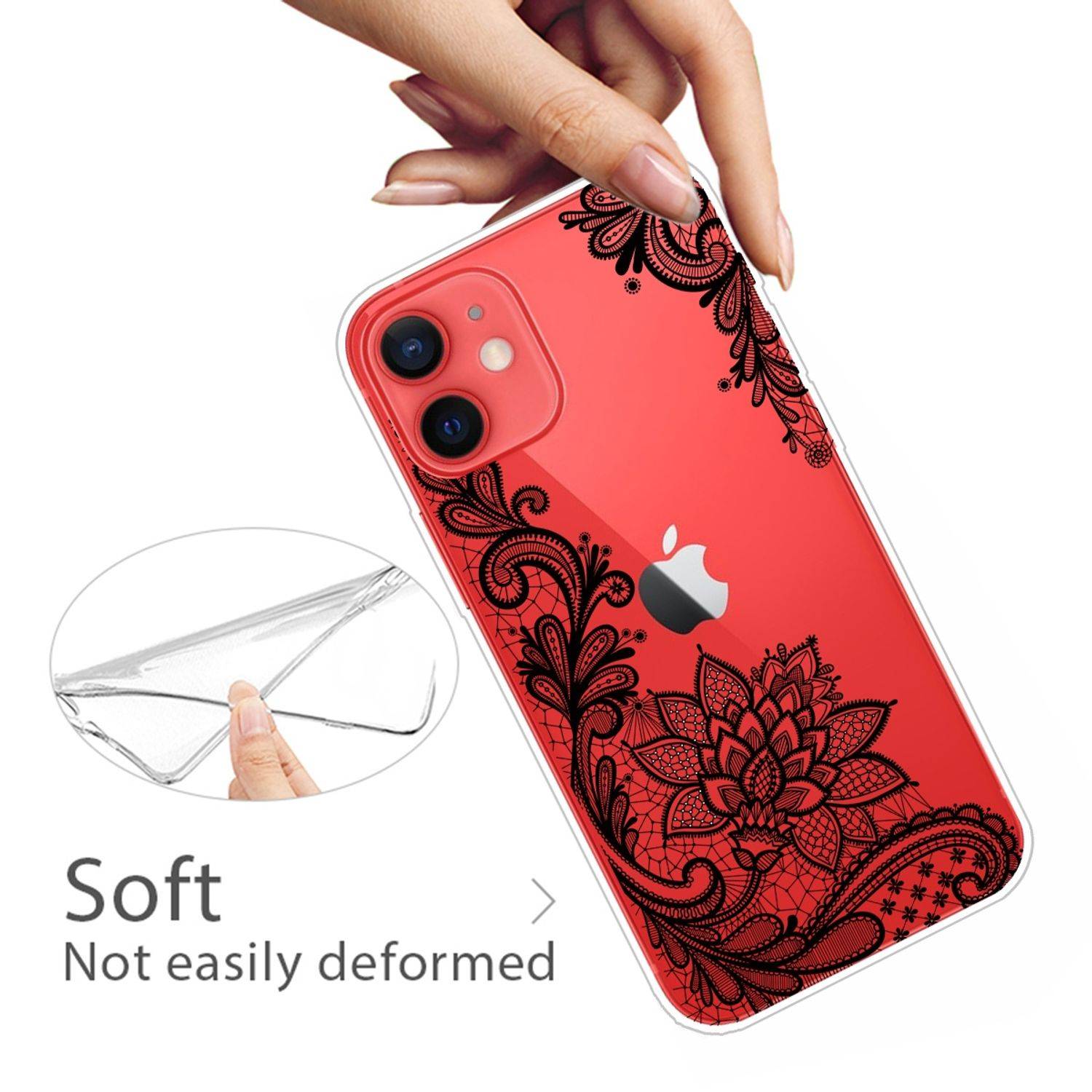 Hülle kompatibel mit Apple iPhone 13 Kunststoff Soft Handyhülle - Handy Case Transparent