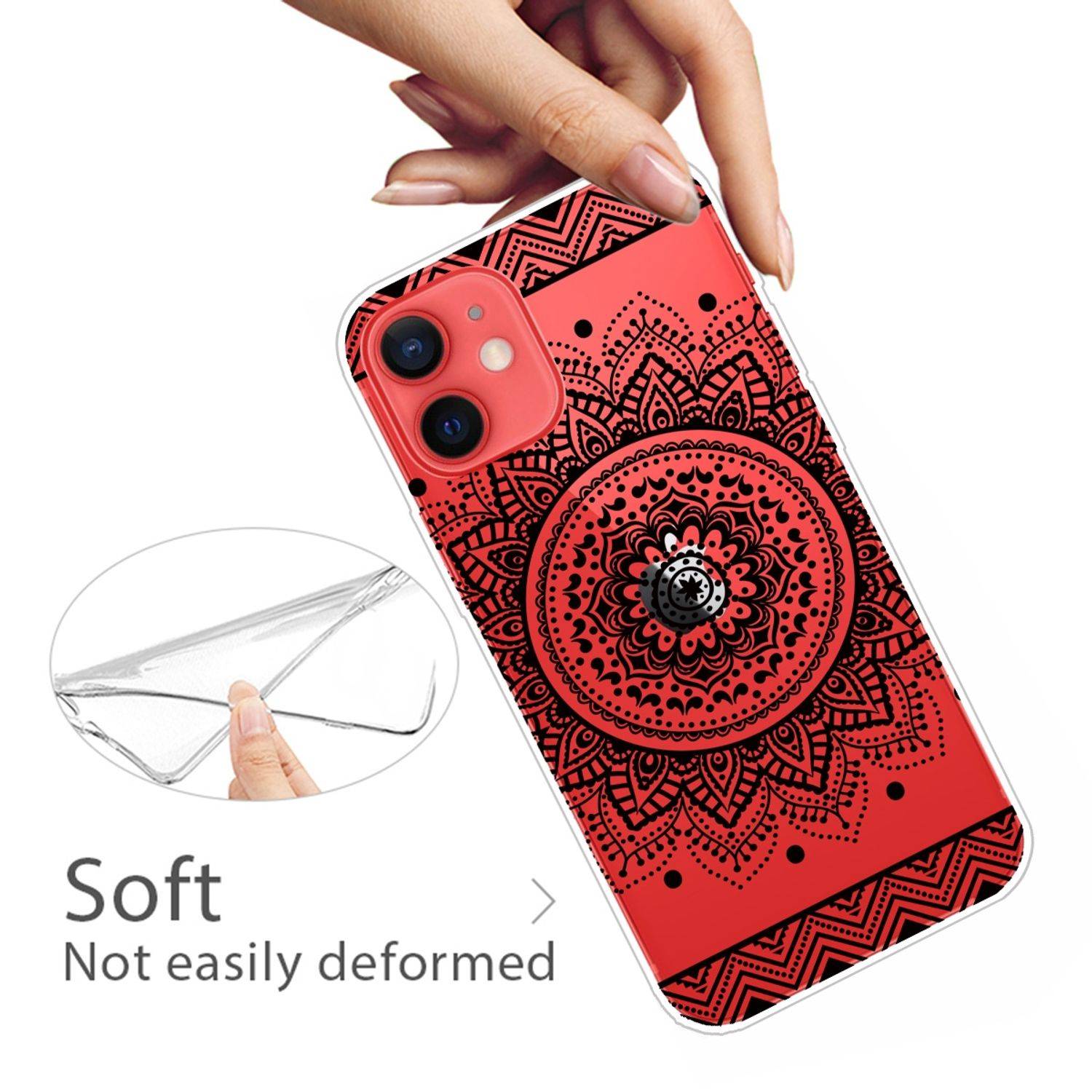 Hülle kompatibel mit Apple iPhone 13 Kunststoff Soft Handyhülle - Handy Case Transparent