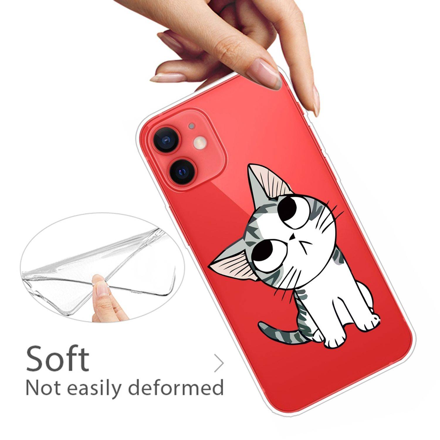 Hülle kompatibel mit Apple iPhone 13 Kunststoff Soft Handyhülle - Handy Case Transparent