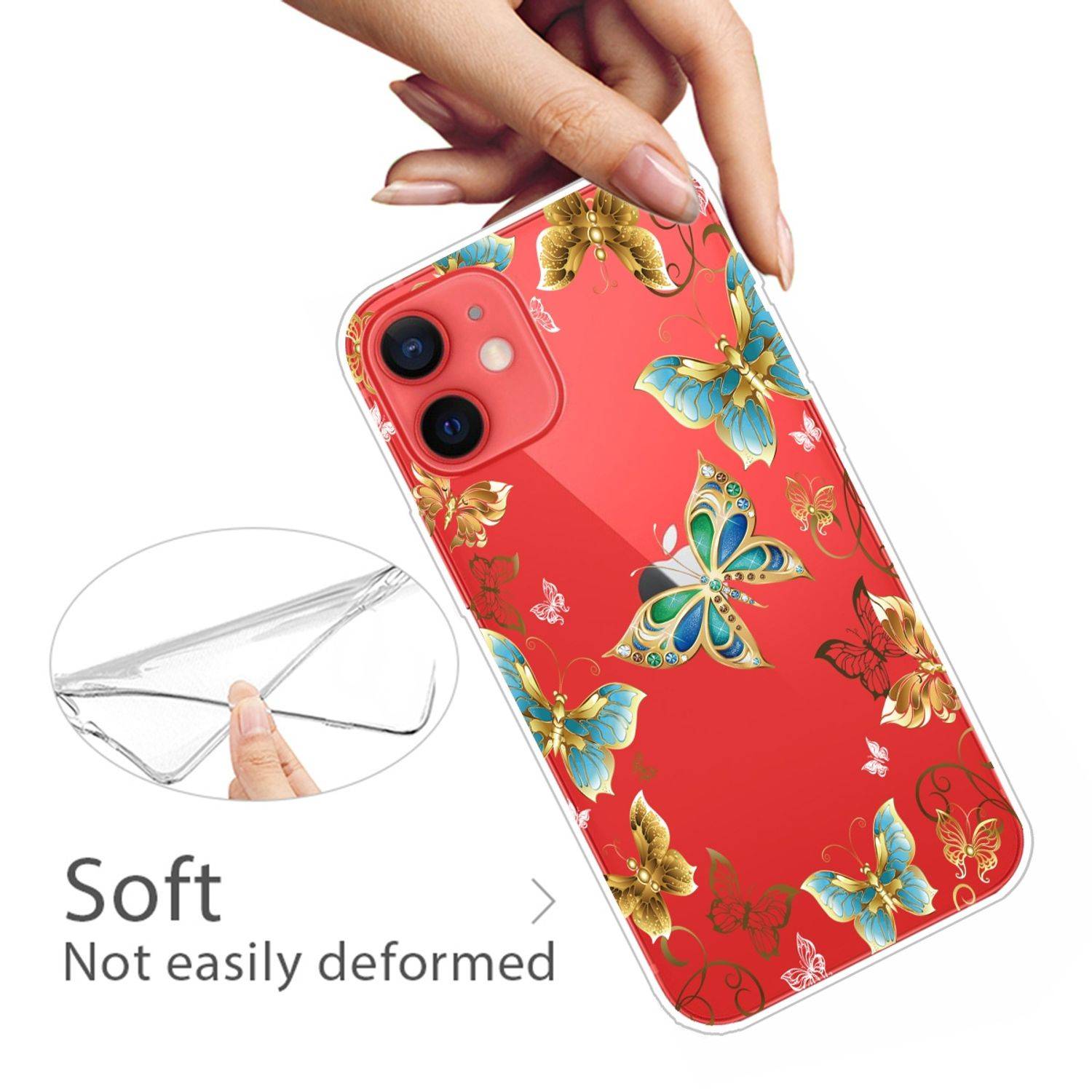 Hülle kompatibel mit Apple iPhone 13 Kunststoff Soft Handyhülle - Handy Case Transparent