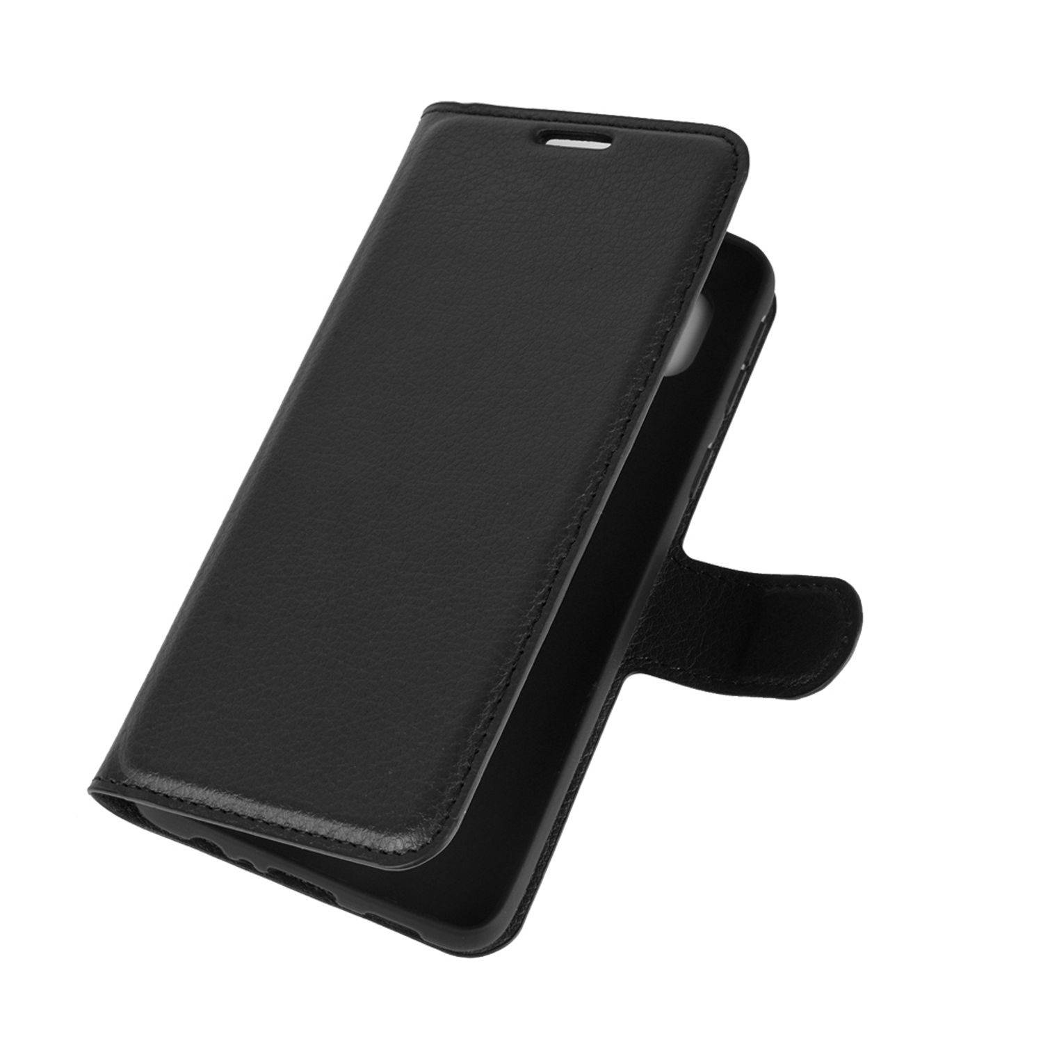 Hülle kompatibel mit Samsung Galaxy A01 Core Kunstleder Handyhülle - Handy Case Schwarz