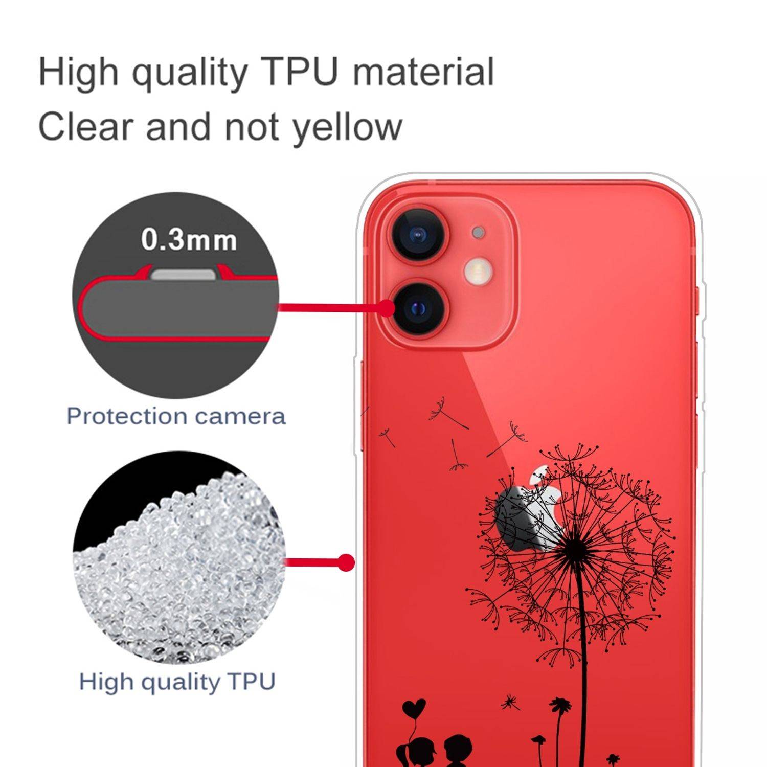 Apple iPhone 13 mini Handyhülle Backcover Transparent