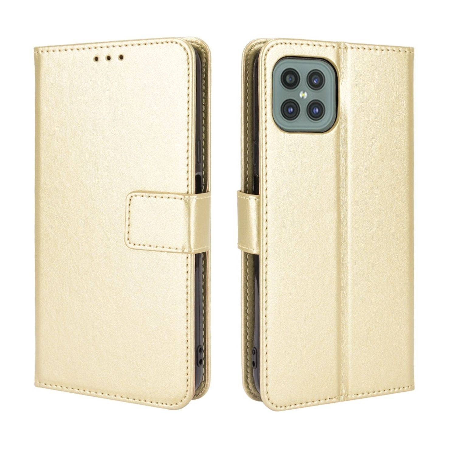 Hülle kompatibel mit Cubot C30 Kunstleder Handyhülle - Handy Case Gold