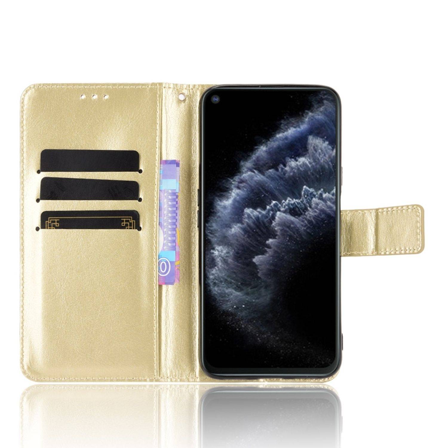 Hülle kompatibel mit Cubot C30 Kunstleder Handyhülle - Handy Case Gold