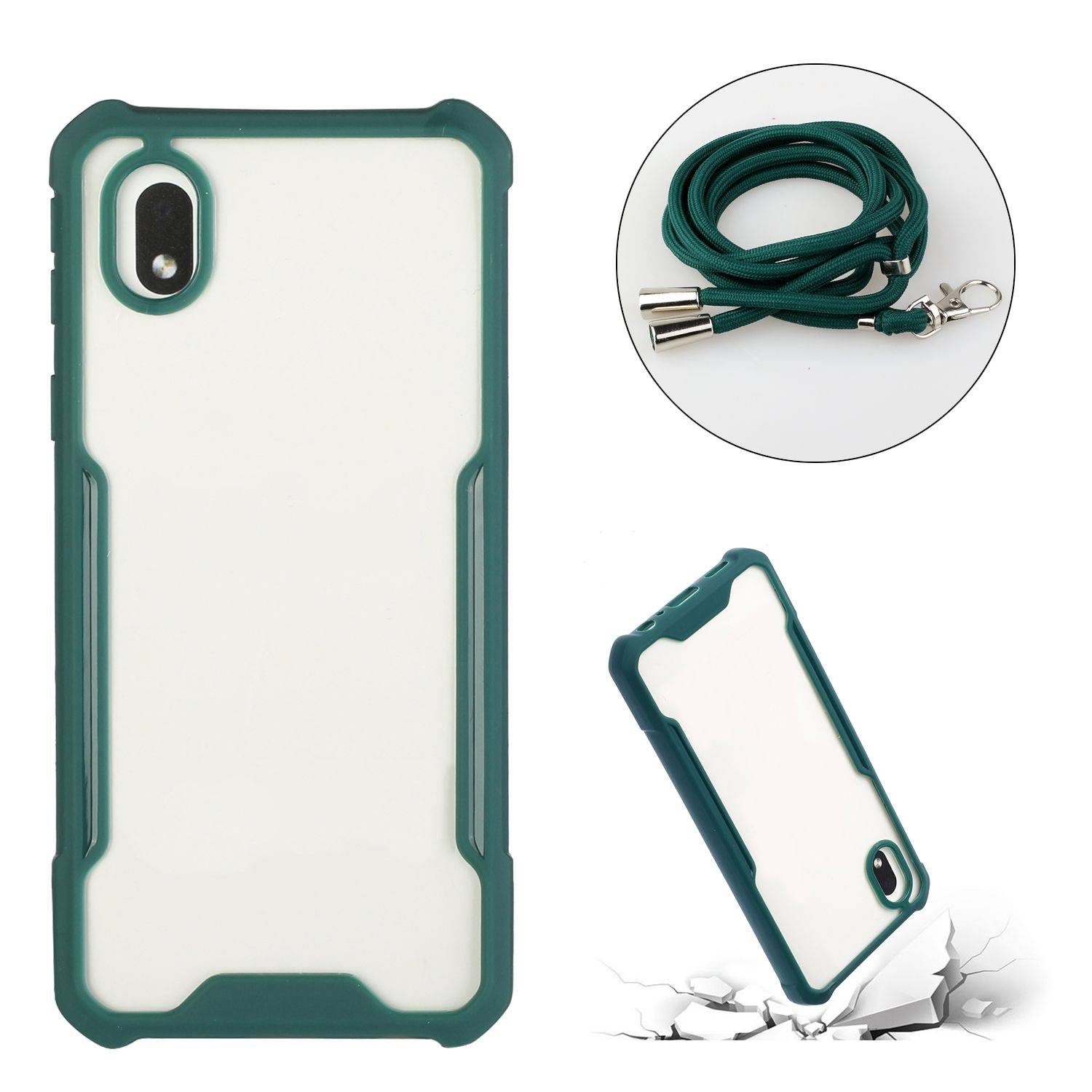Samsung Galaxy A01 Core Handyhülle Bookcover Grün