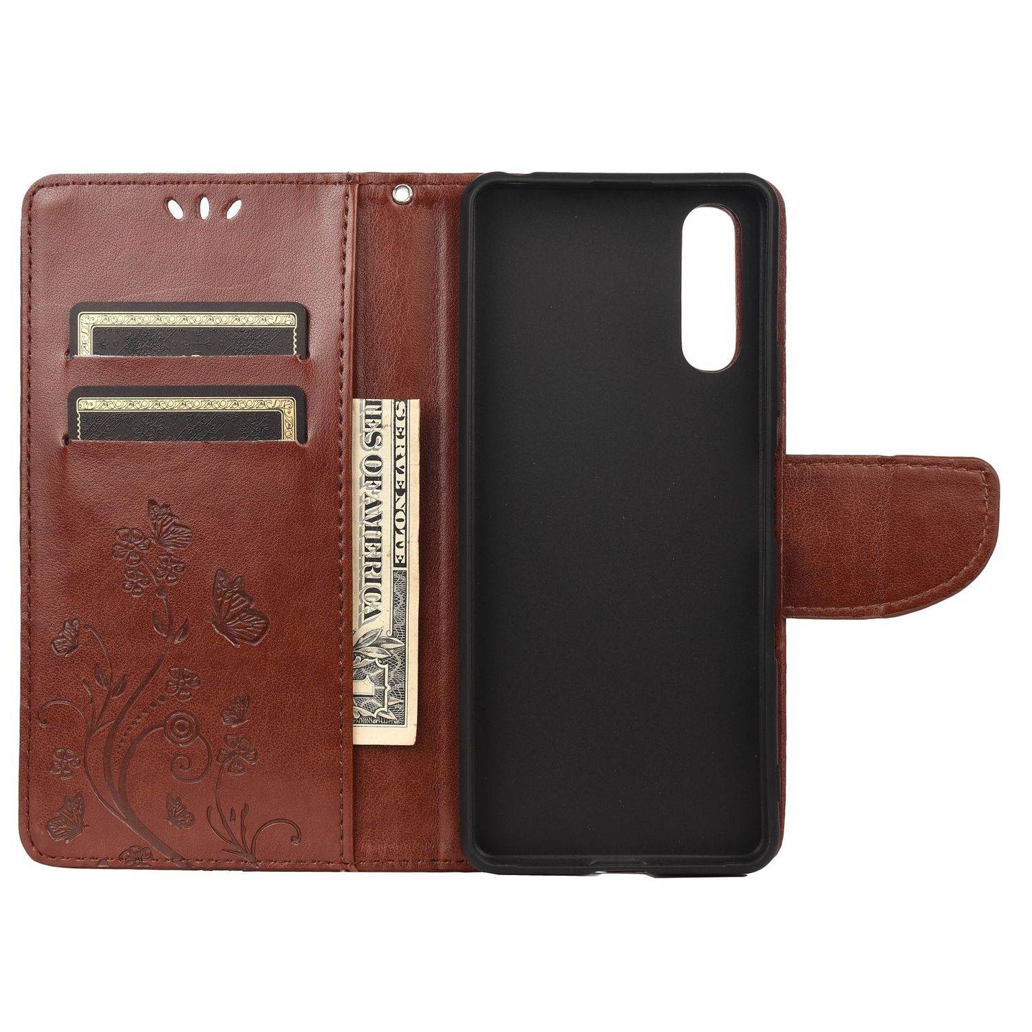 Sony Xperia 10 III Handyhülle Bookcover Braun