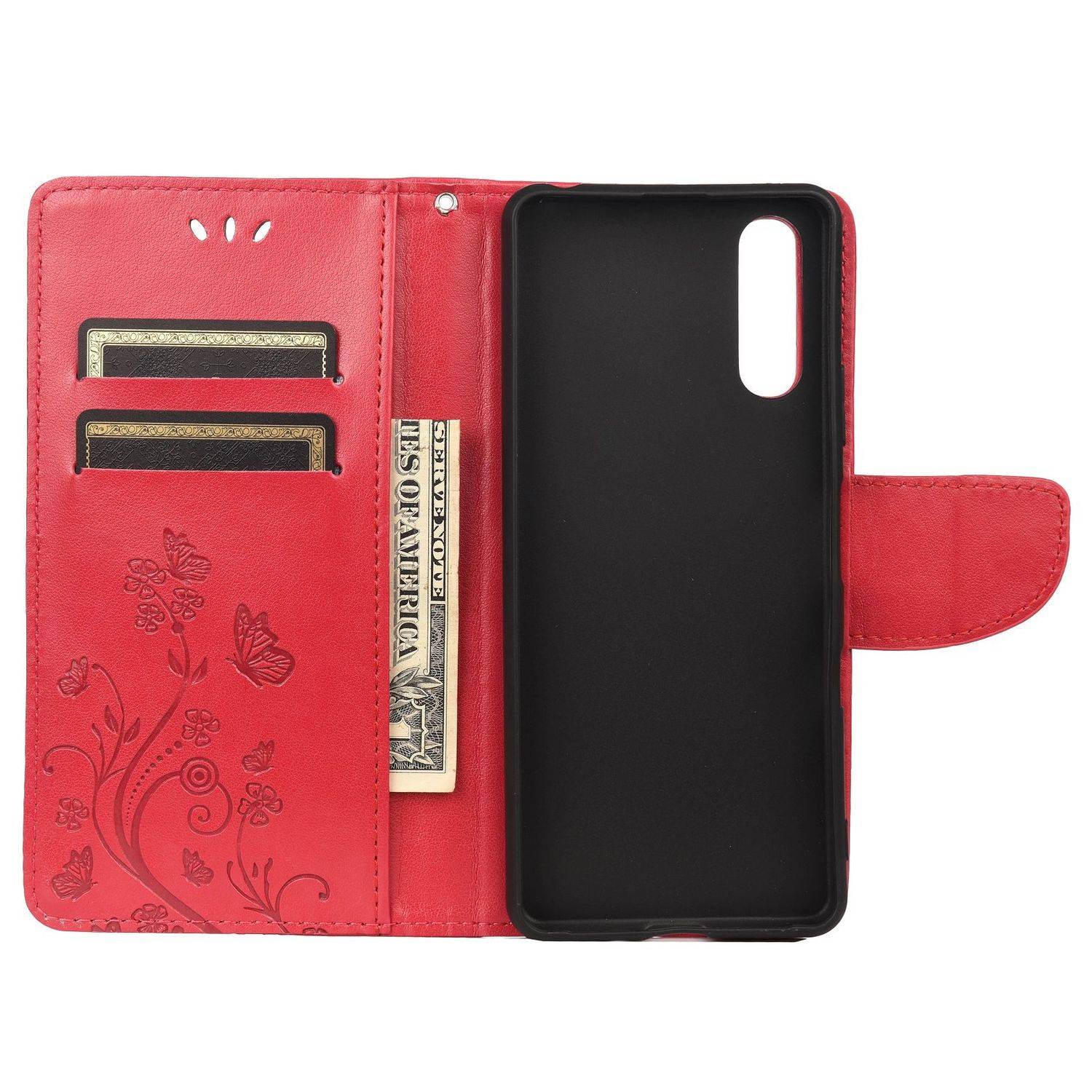 Sony Xperia 10 III Handyhülle Bookcover Rot