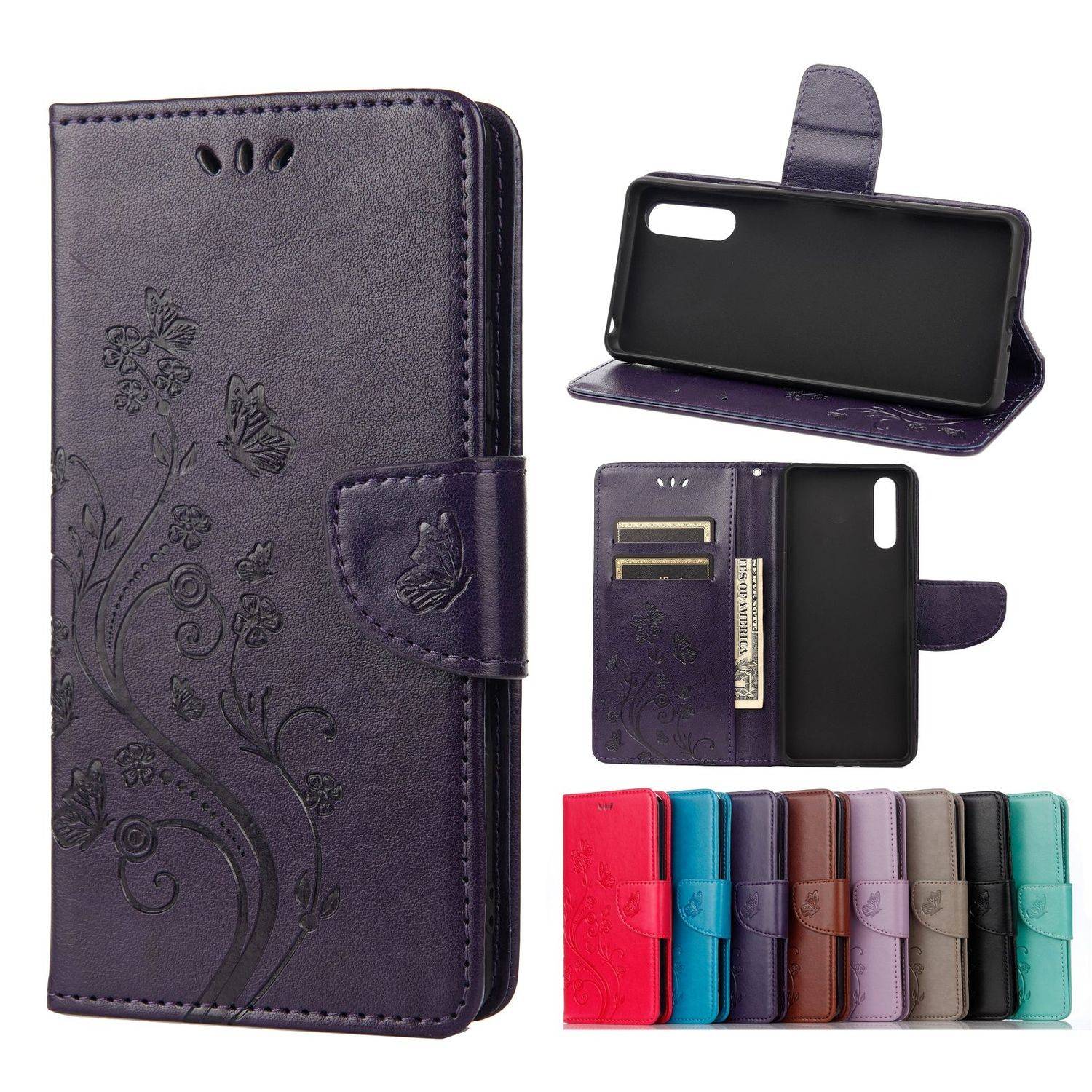 Sony Xperia 10 III Handyhülle Bookcover Violett