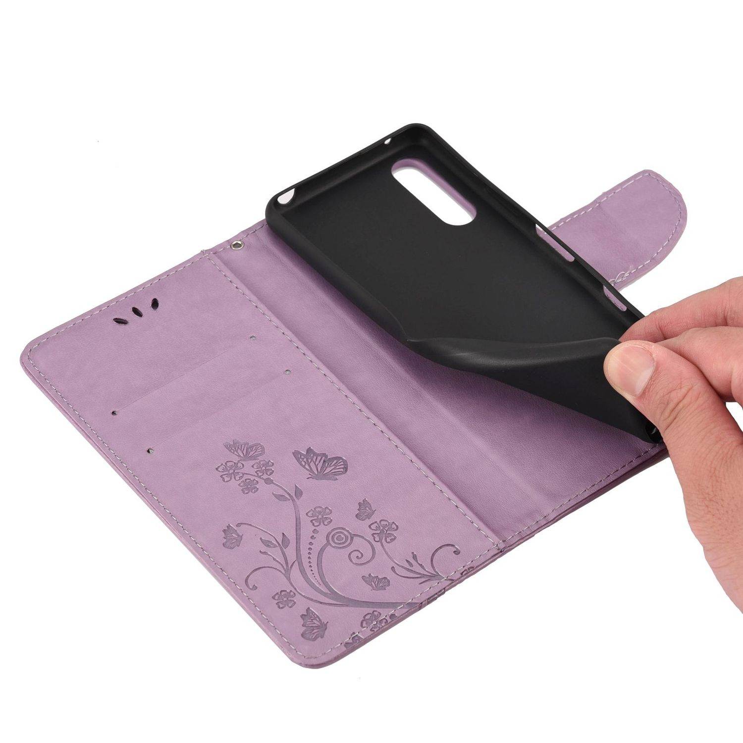 Sony Xperia 10 III Handyhülle Bookcover Violett