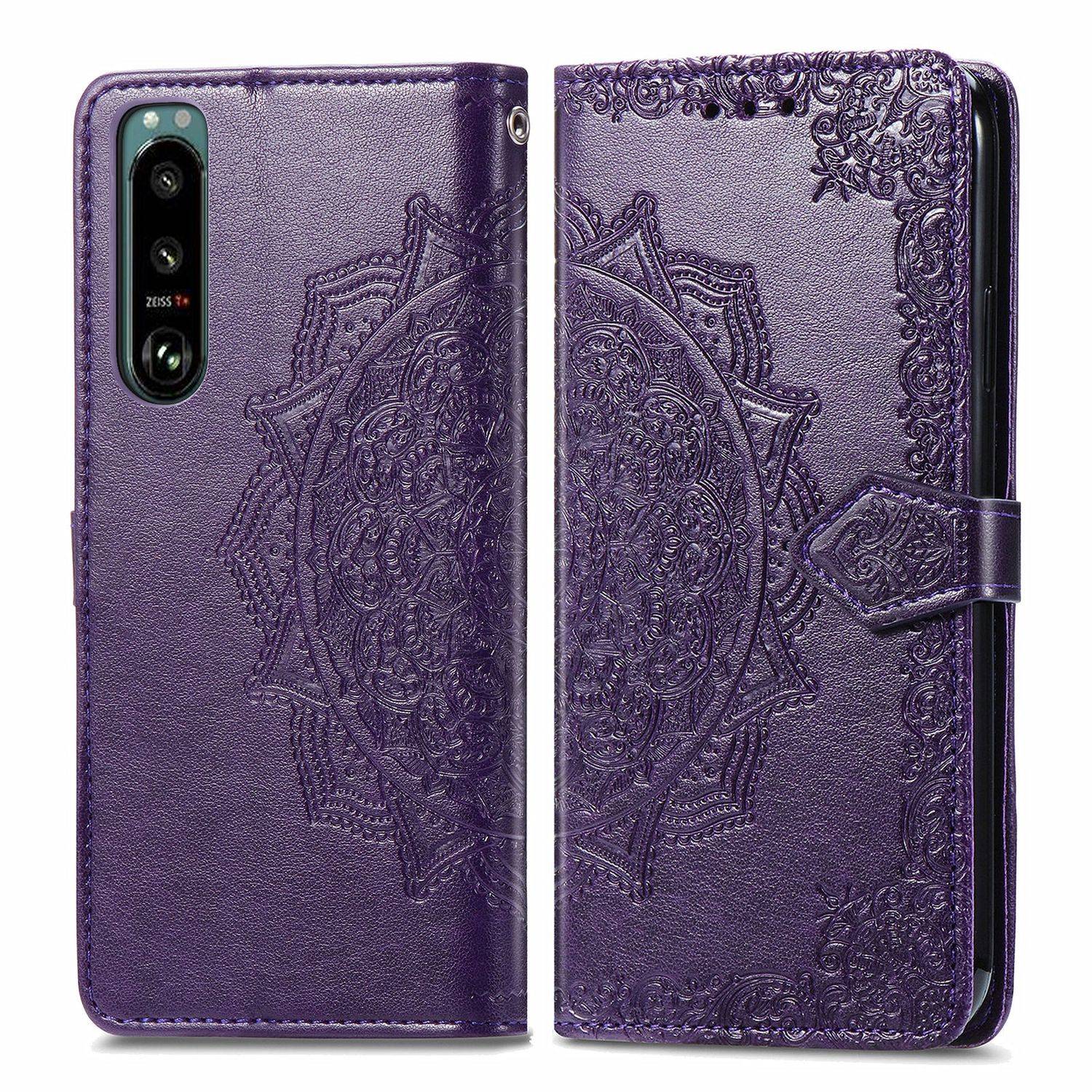 Sony Xperia 5 III Handyhülle Bookcover Violett