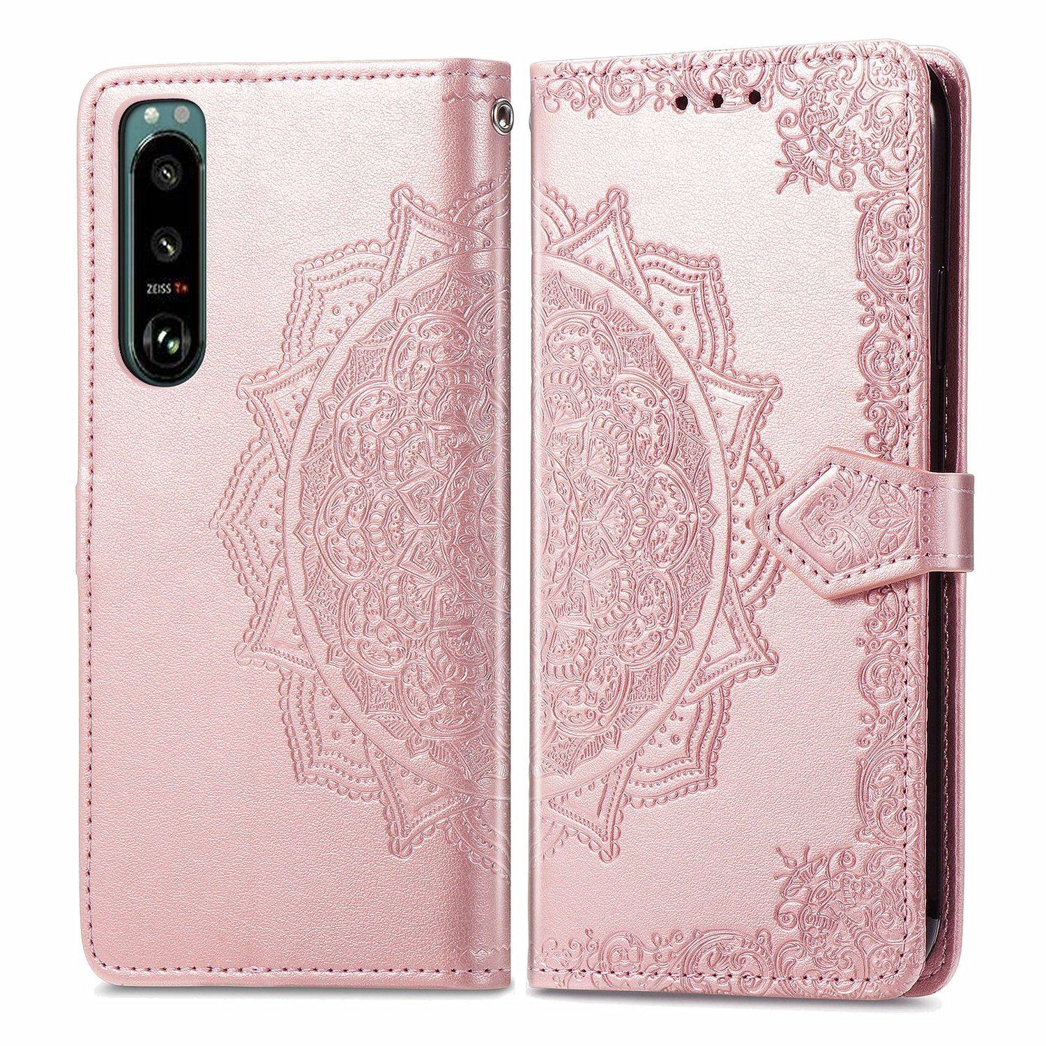 Sony Xperia 5 III Handyhülle Bookcover Rosa