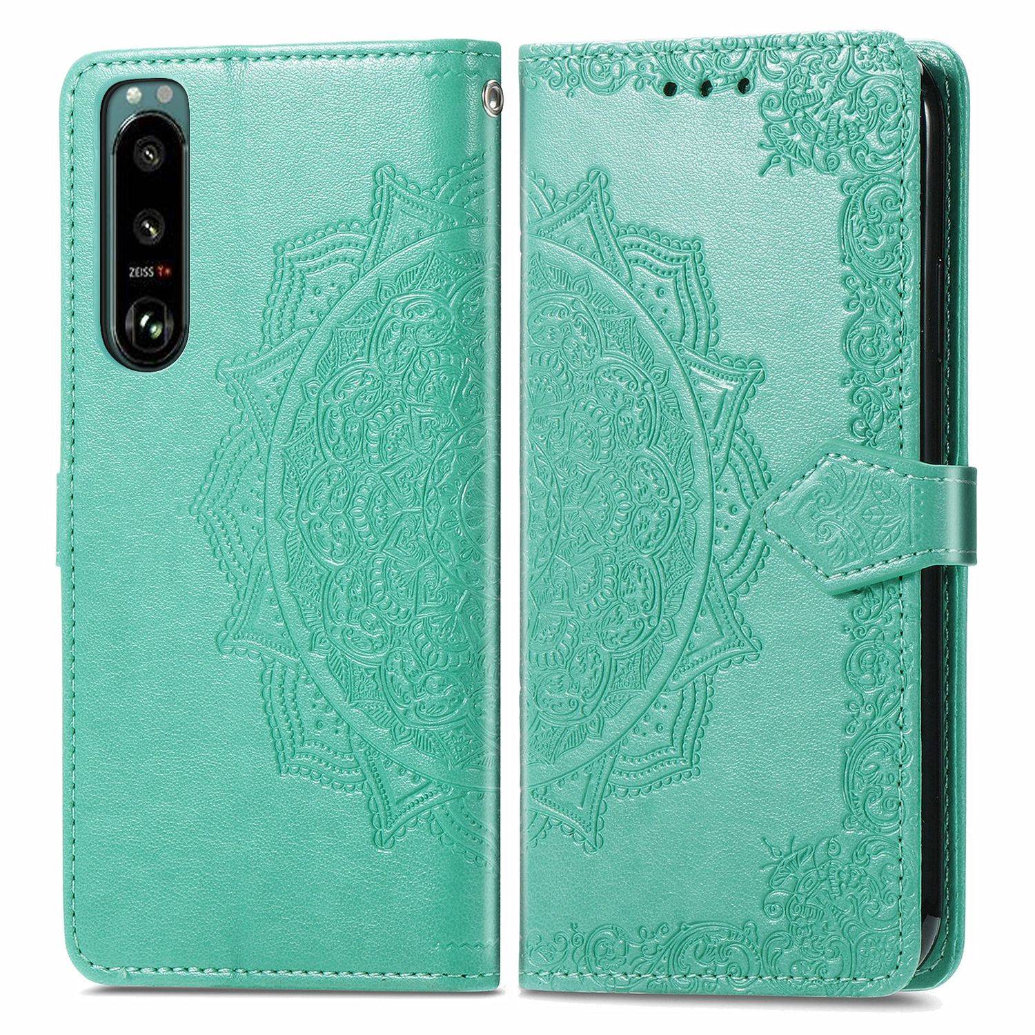 Sony Xperia 5 III Handyhülle Bookcover Grün