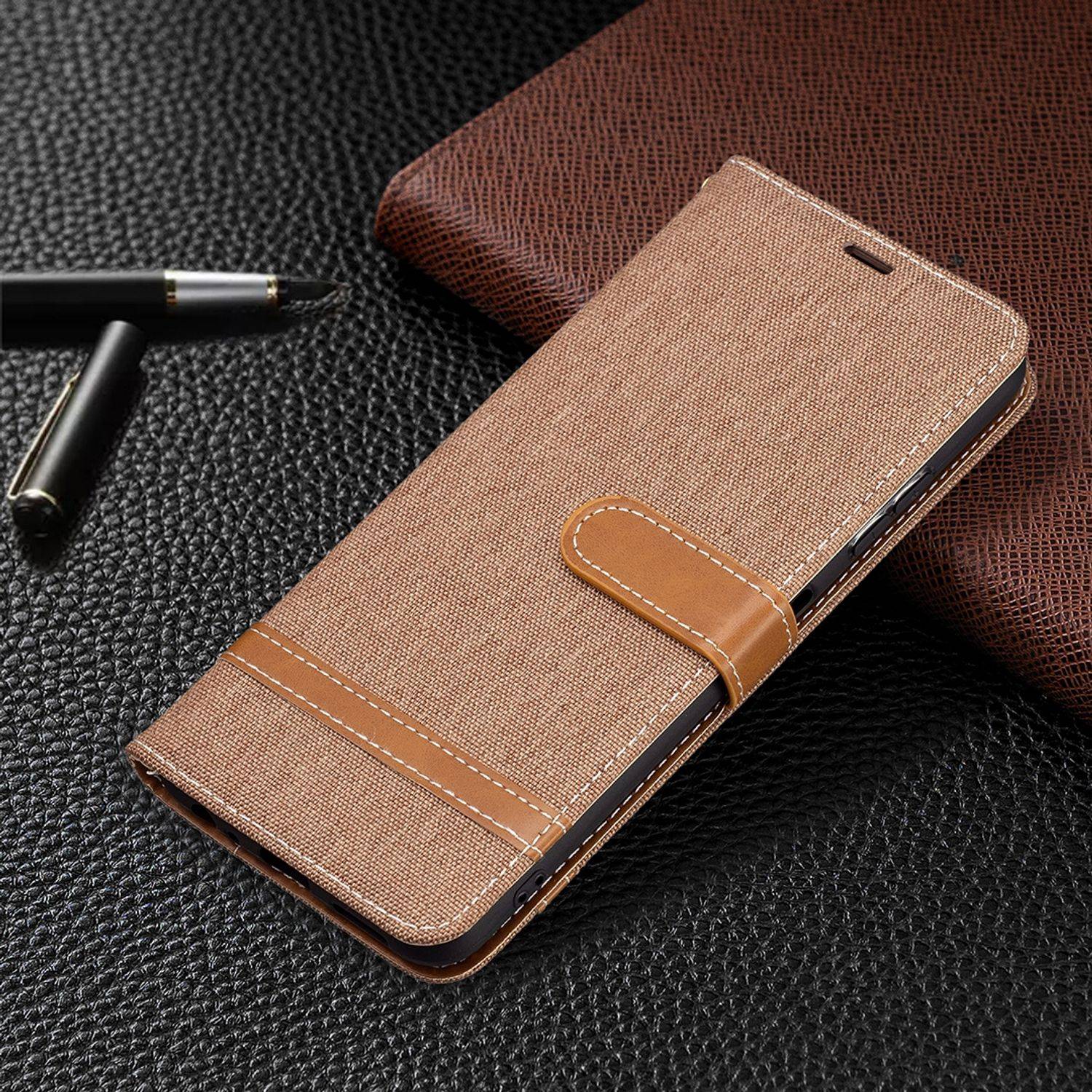 Samsung Galaxy A22 5G Handyhülle Bookcover Braun