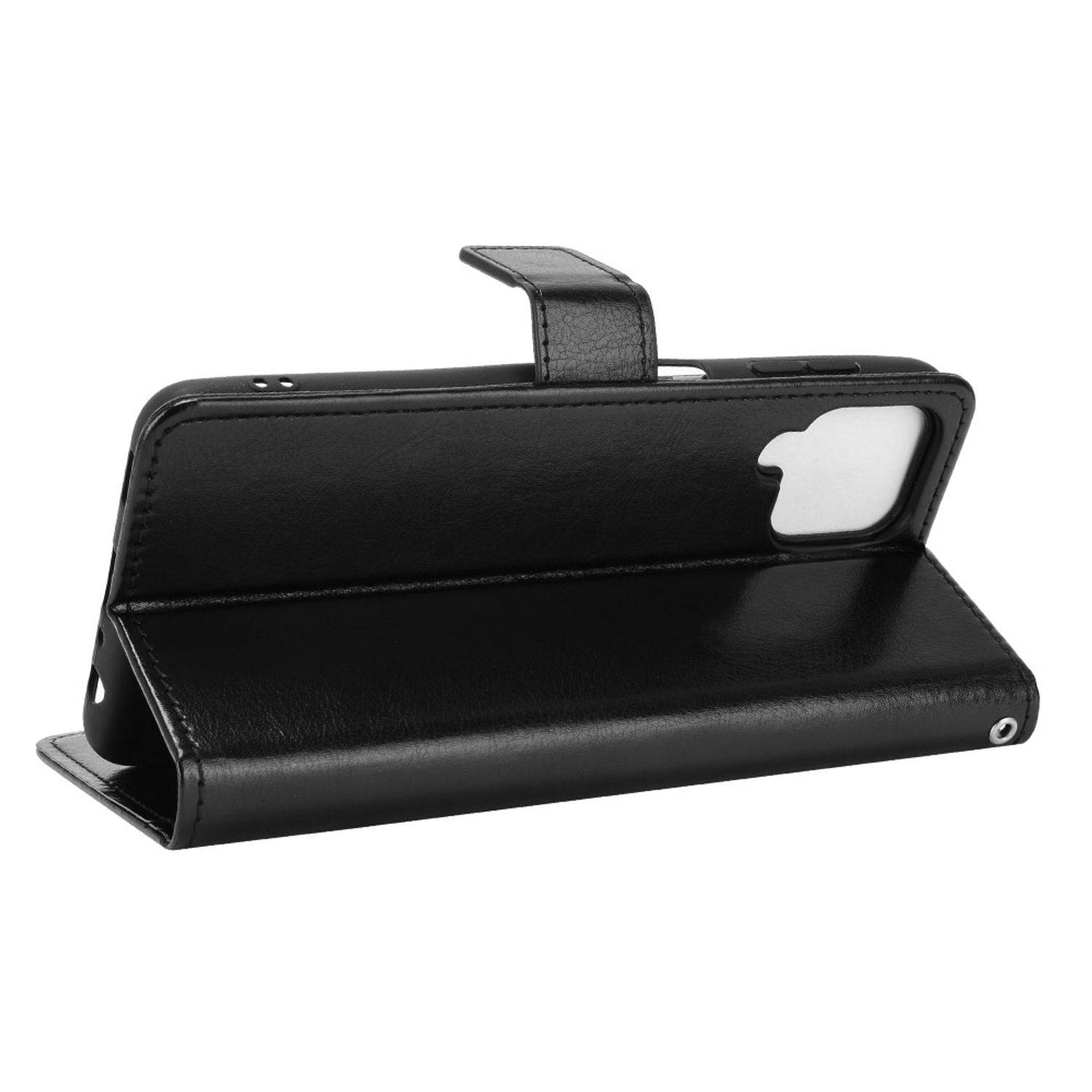 Samsung Galaxy A22 4G Handyhülle Bookcover Schwarz