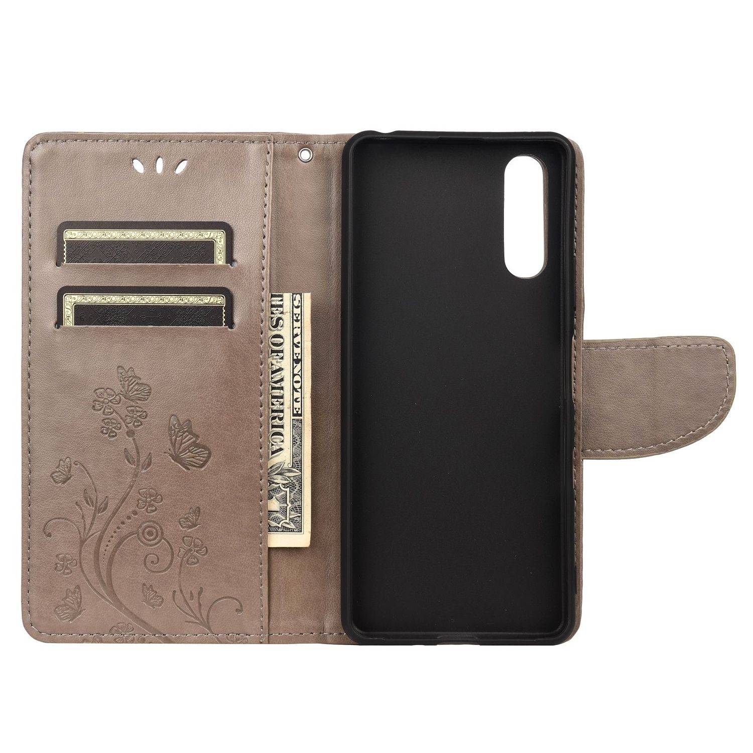 Sony Xperia 10 III Handyhülle Bookcover Grau