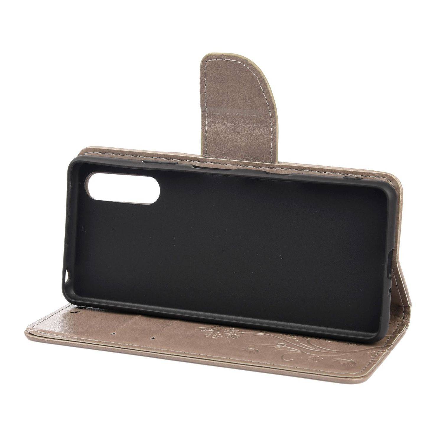 Sony Xperia 10 III Handyhülle Bookcover Grau