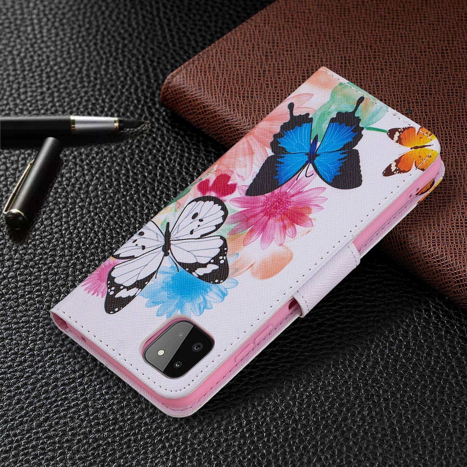 Samsung Galaxy A22 5G Handyhülle Bookcover Weiß