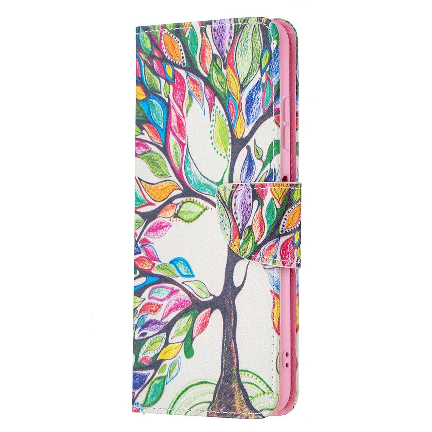 Hülle kompatibel mit Samsung Galaxy A22 5G Kunstleder Handyhülle - Handy Case Mehrfarbig
