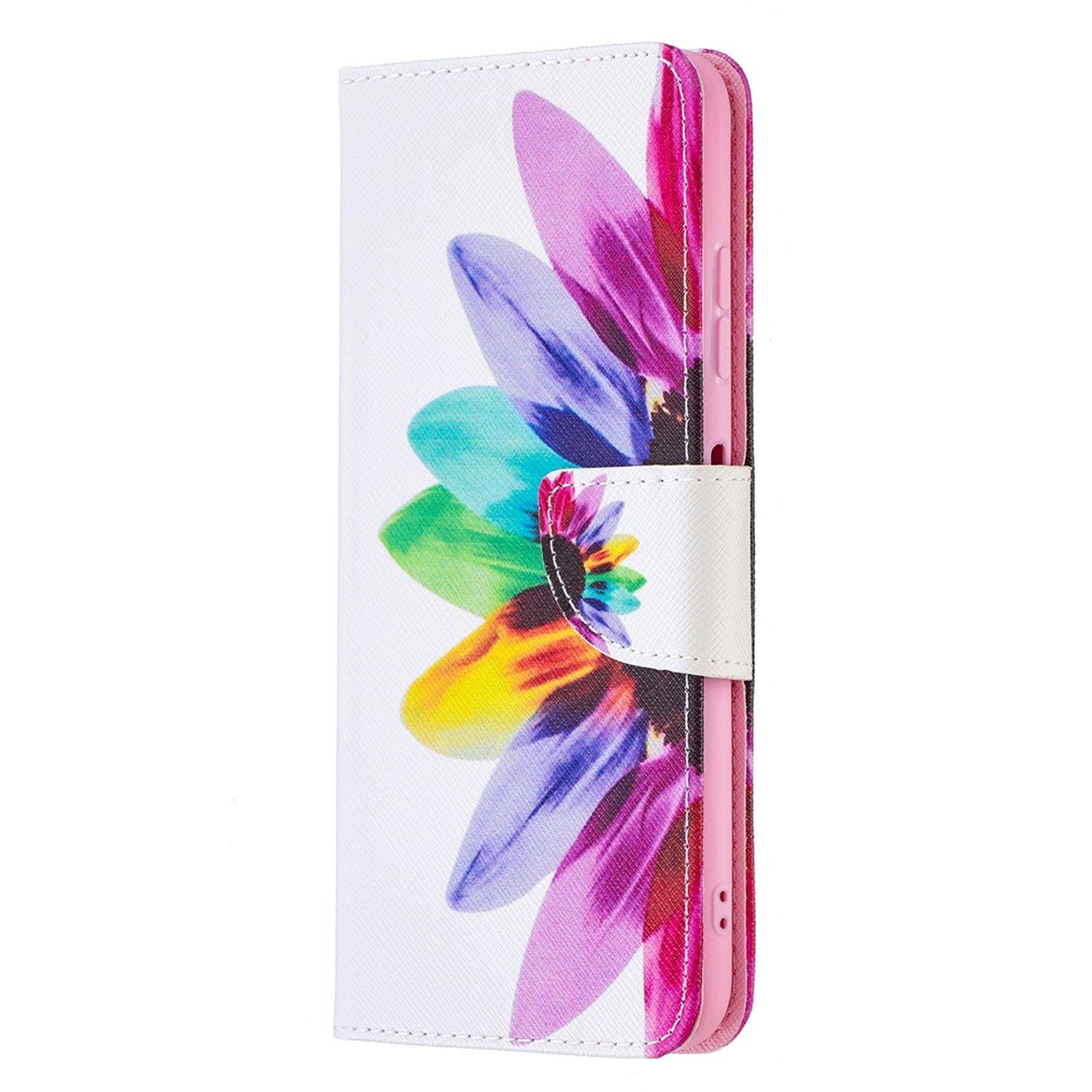 Hülle kompatibel mit Samsung Galaxy A22 5G Kunstleder Handyhülle - Handy Case Mehrfarbig
