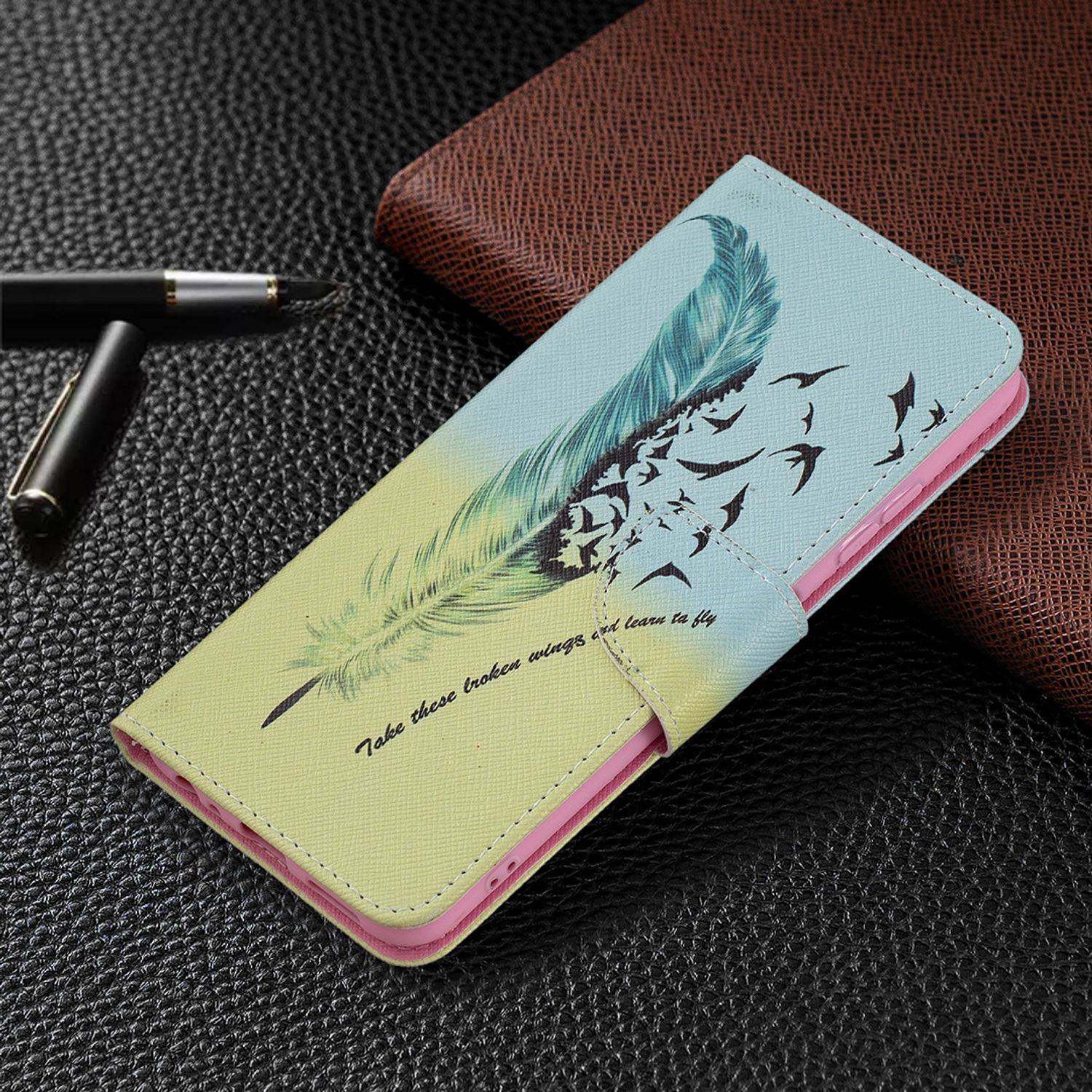Samsung Galaxy A22 5G Handyhülle Bookcover Mehrfarbig