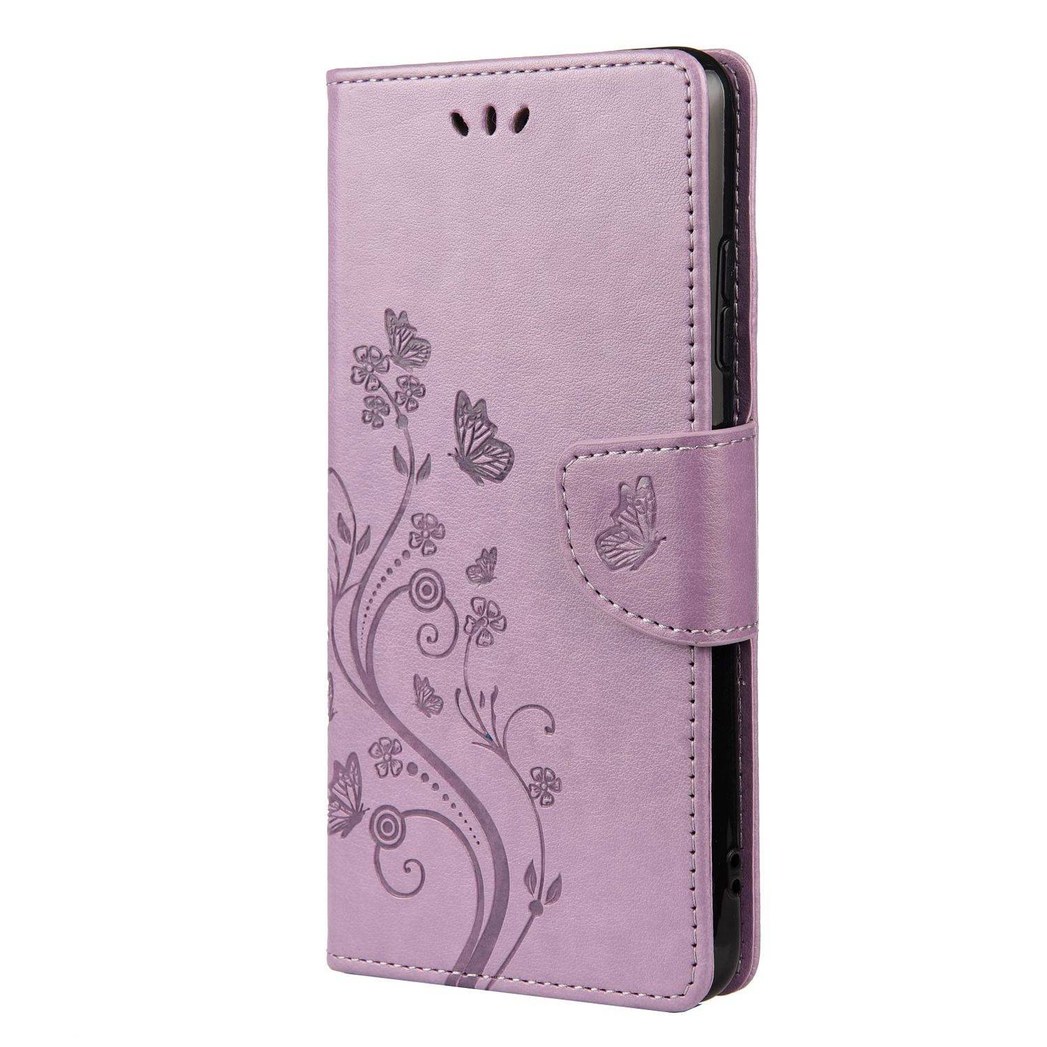 Hülle kompatibel mit Samsung Galaxy A22 5G Kunstleder Handyhülle - Handy Case Violett