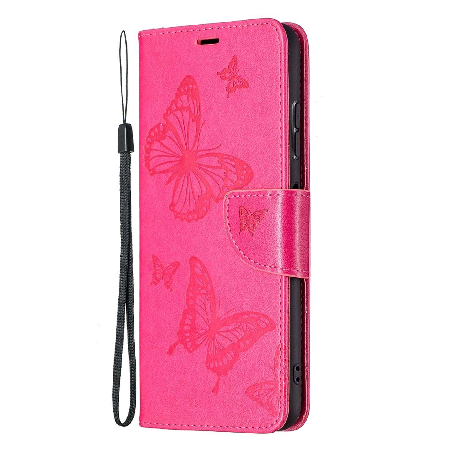 Hülle kompatibel mit Samsung Galaxy A22 5G Kunstleder Handyhülle - Handy Case Rosa